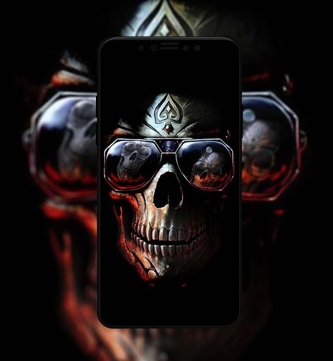 اسکرین شات 7 برنامه Skull Wallpapers HD