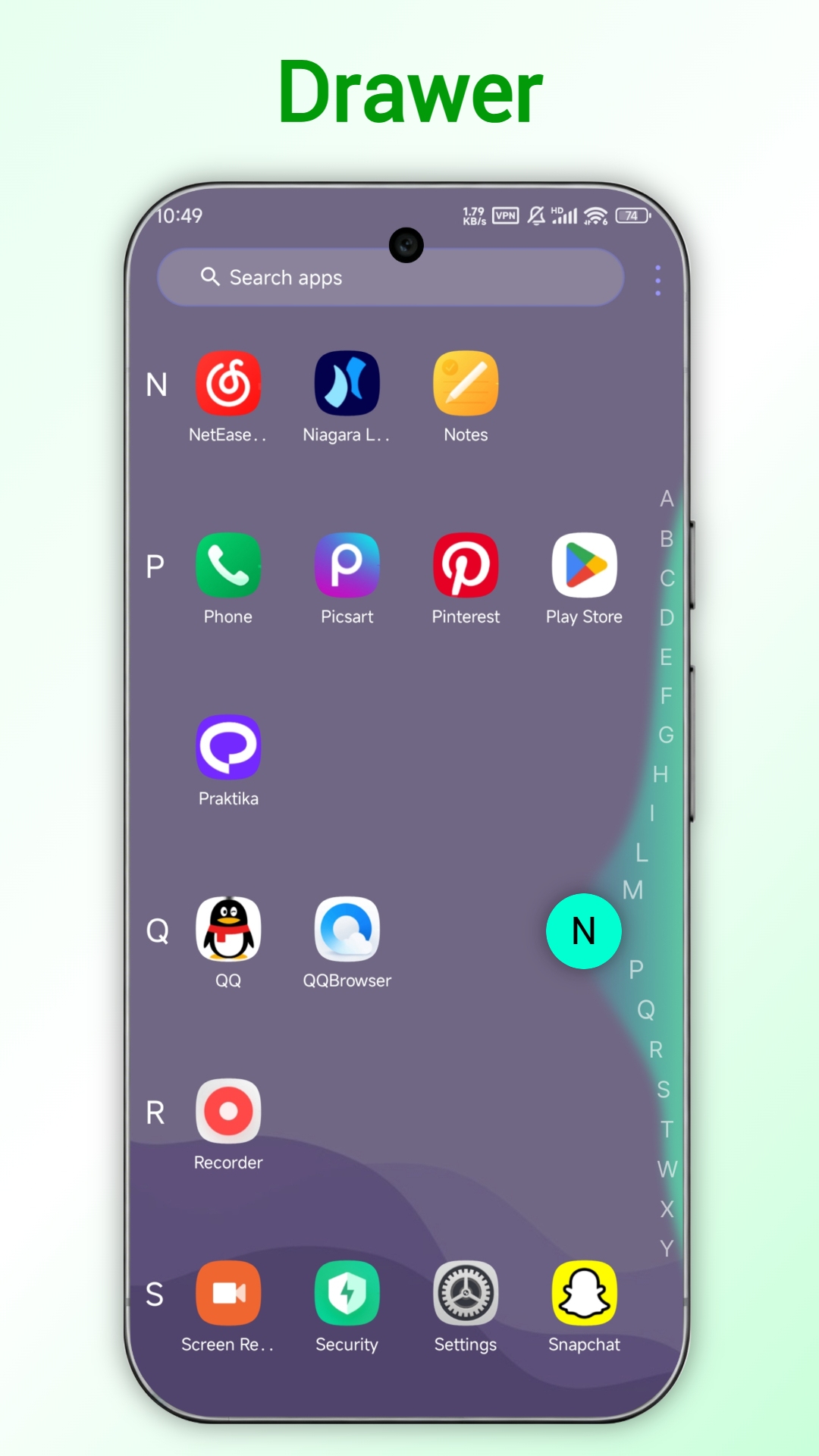 اسکرین شات 4 برنامه NewDroid 17 Launcher
