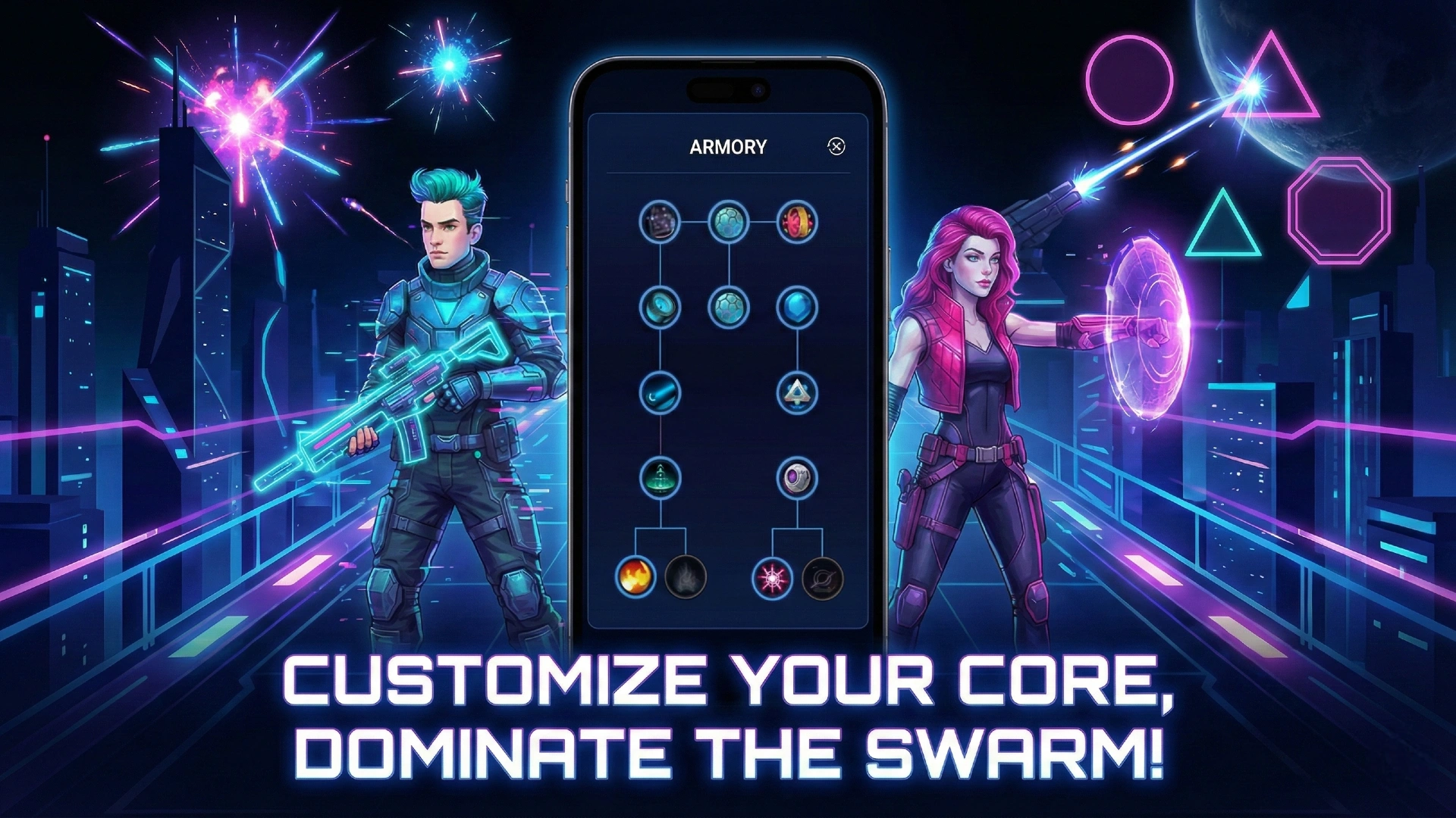 اسکرین شات 2 برنامه Radiant Core: Planet Defence