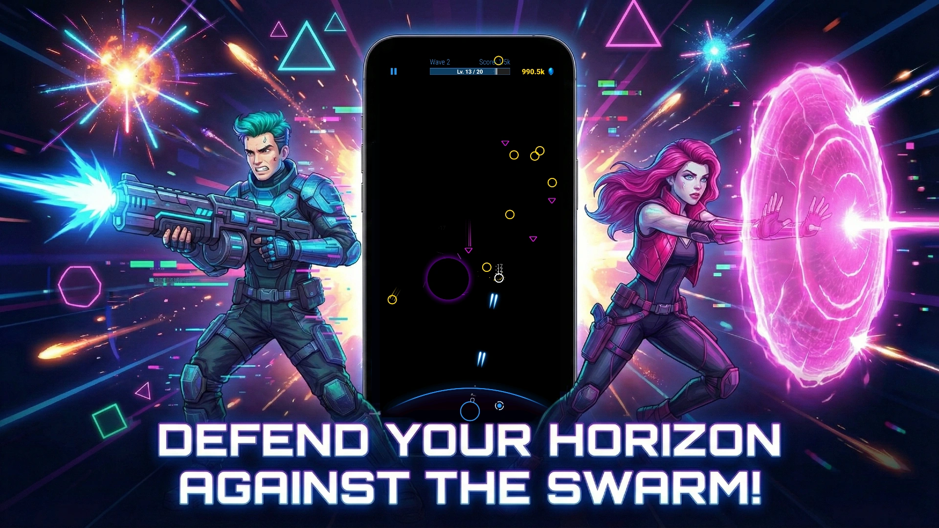 اسکرین شات 1 برنامه Radiant Core: Planet Defence