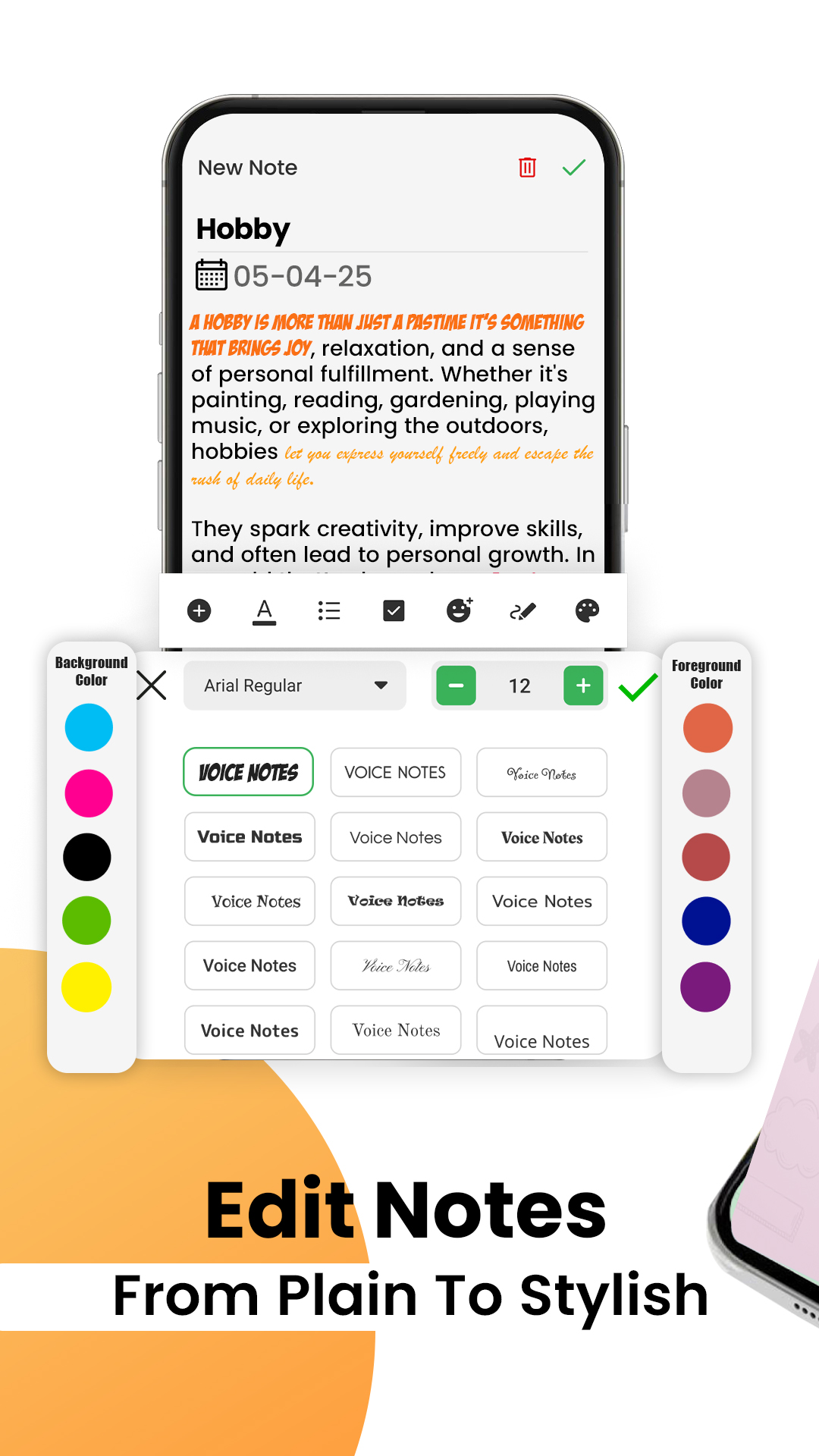 اسکرین شات 6 برنامه Notepad Color: Notebook, Notes