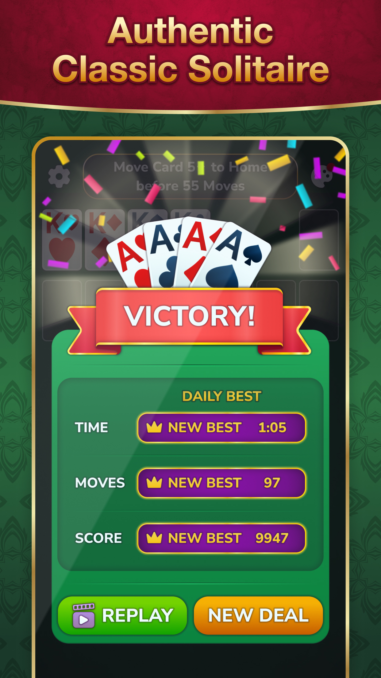 اسکرین شات 6 بازی Solitaire: Classic Card Game