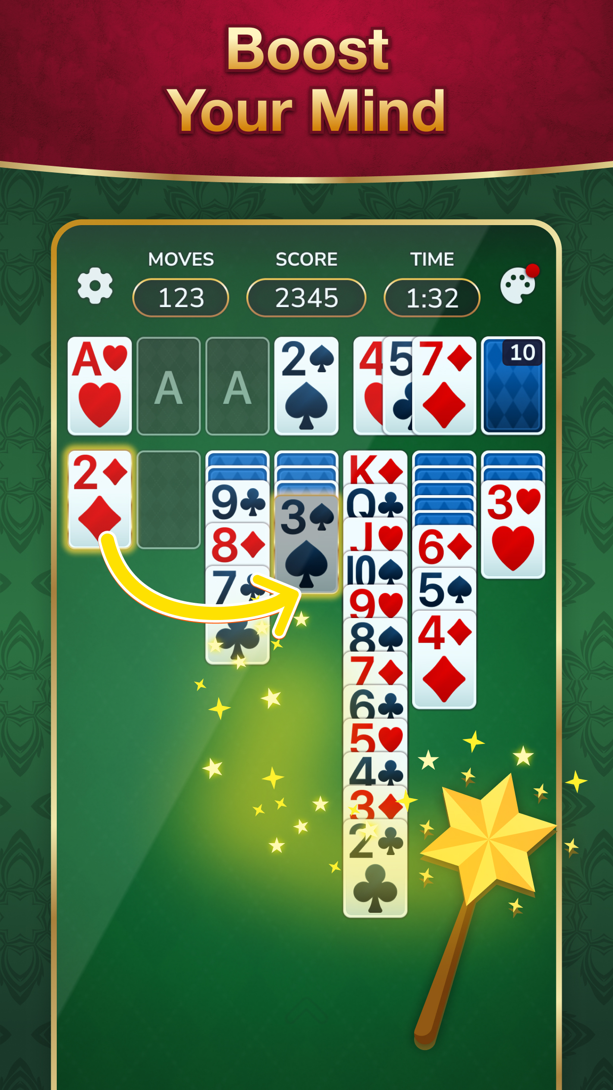 اسکرین شات 2 بازی Solitaire: Classic Card Game
