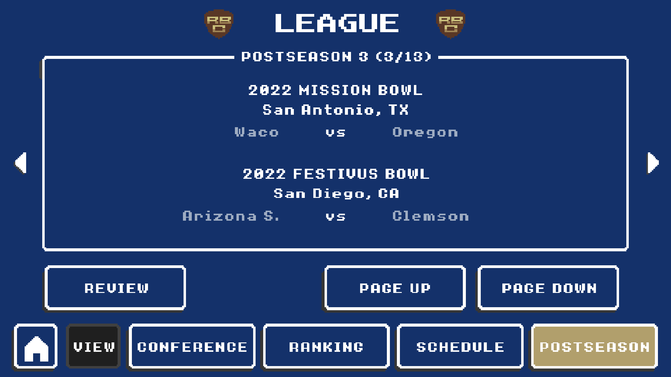 اسکرین شات 2 بازی Retro Bowl College