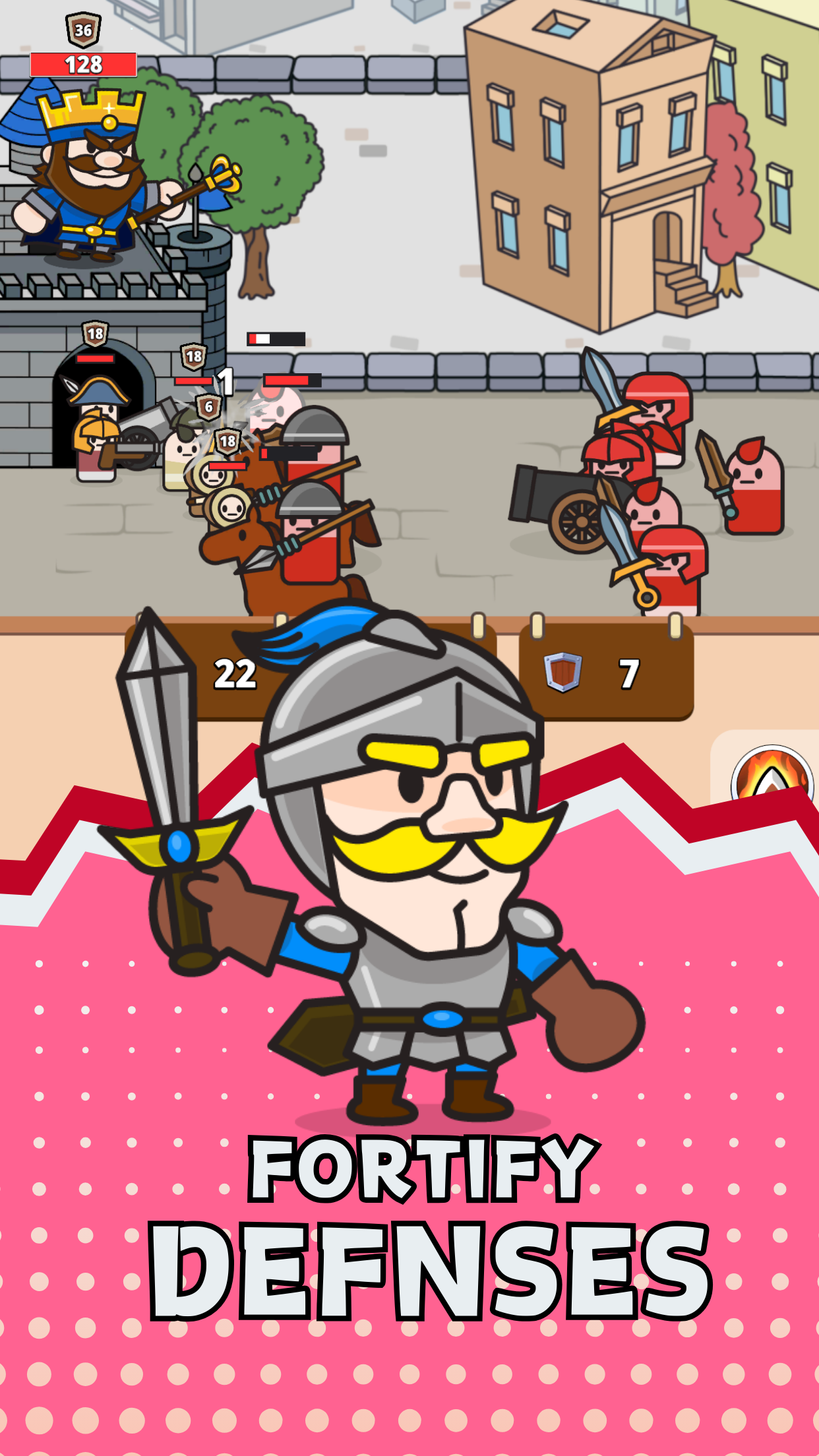 اسکرین شات 2 بازی Square Warriors: Puzzle TD RPG