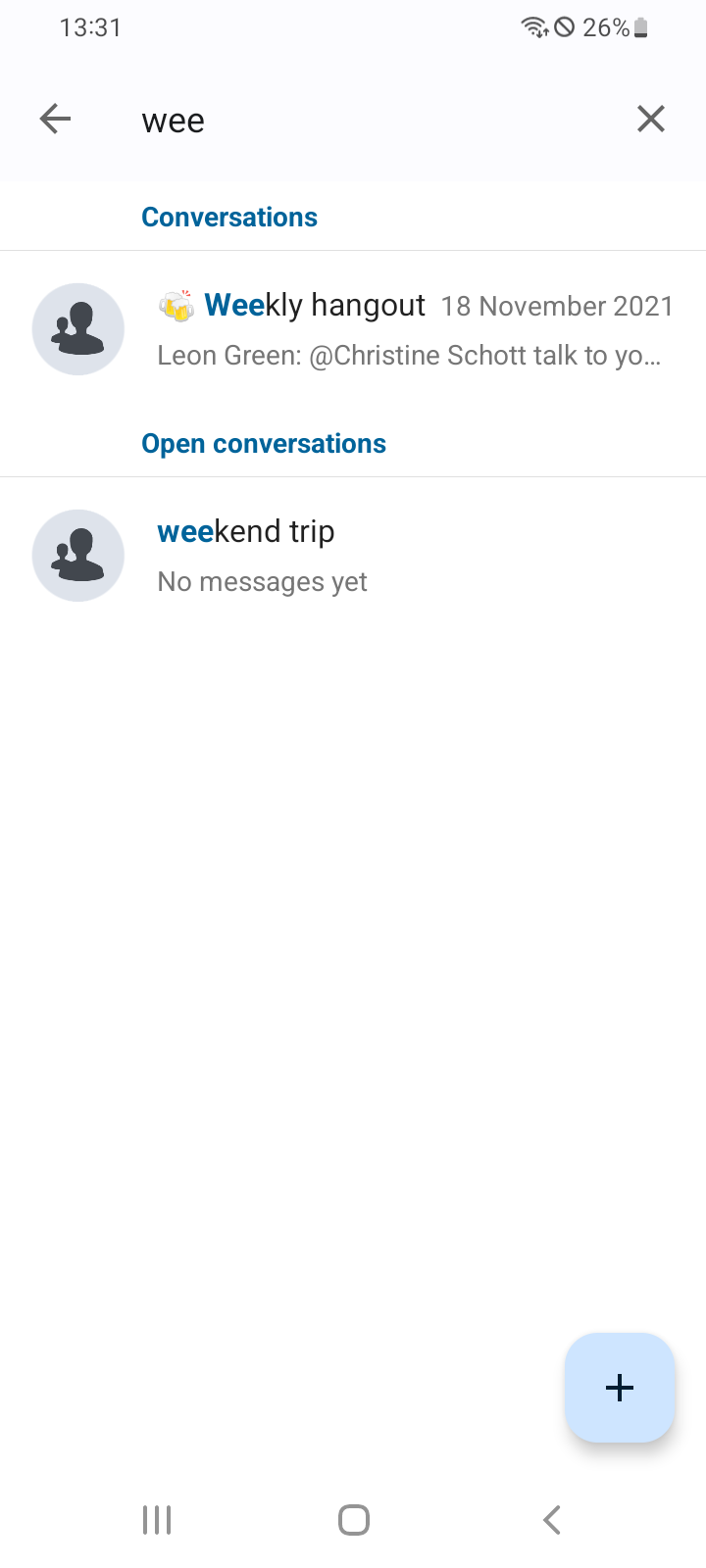 اسکرین شات 2 برنامه Nextcloud Talk