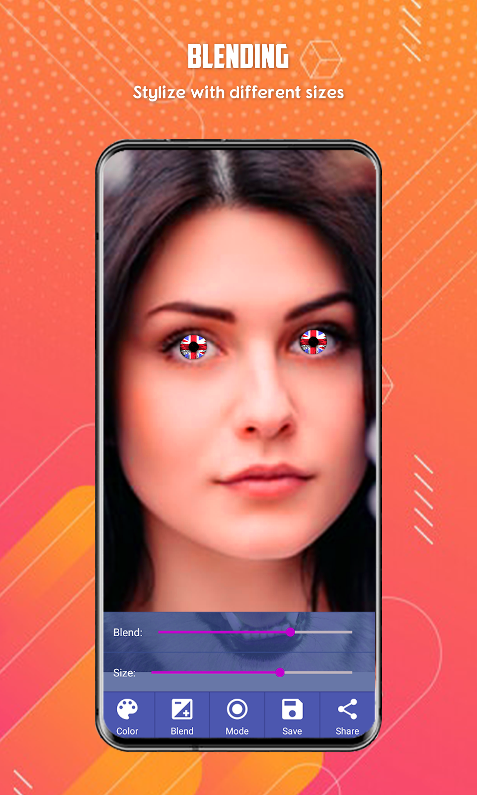اسکرین شات 6 برنامه Eye Color Changer