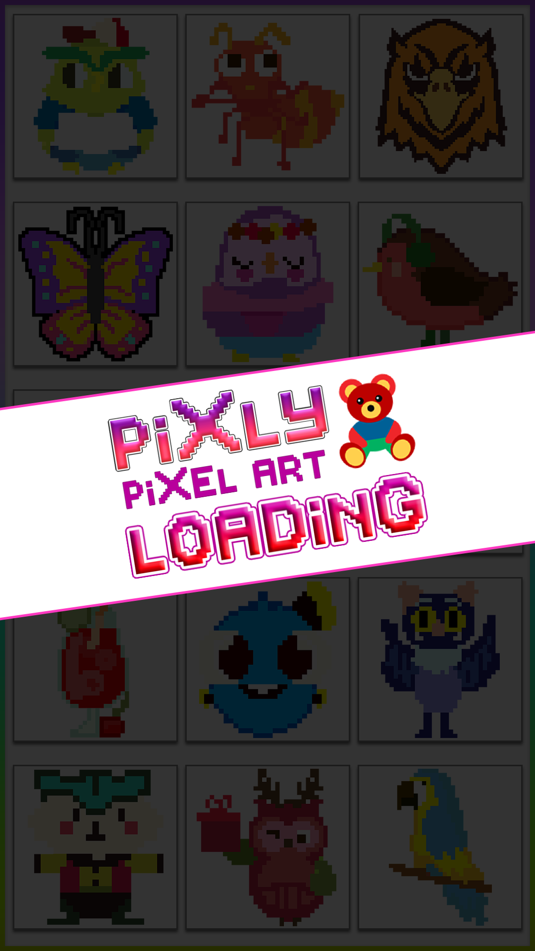 اسکرین شات 2 برنامه Pixly - Paint by Number Pixel
