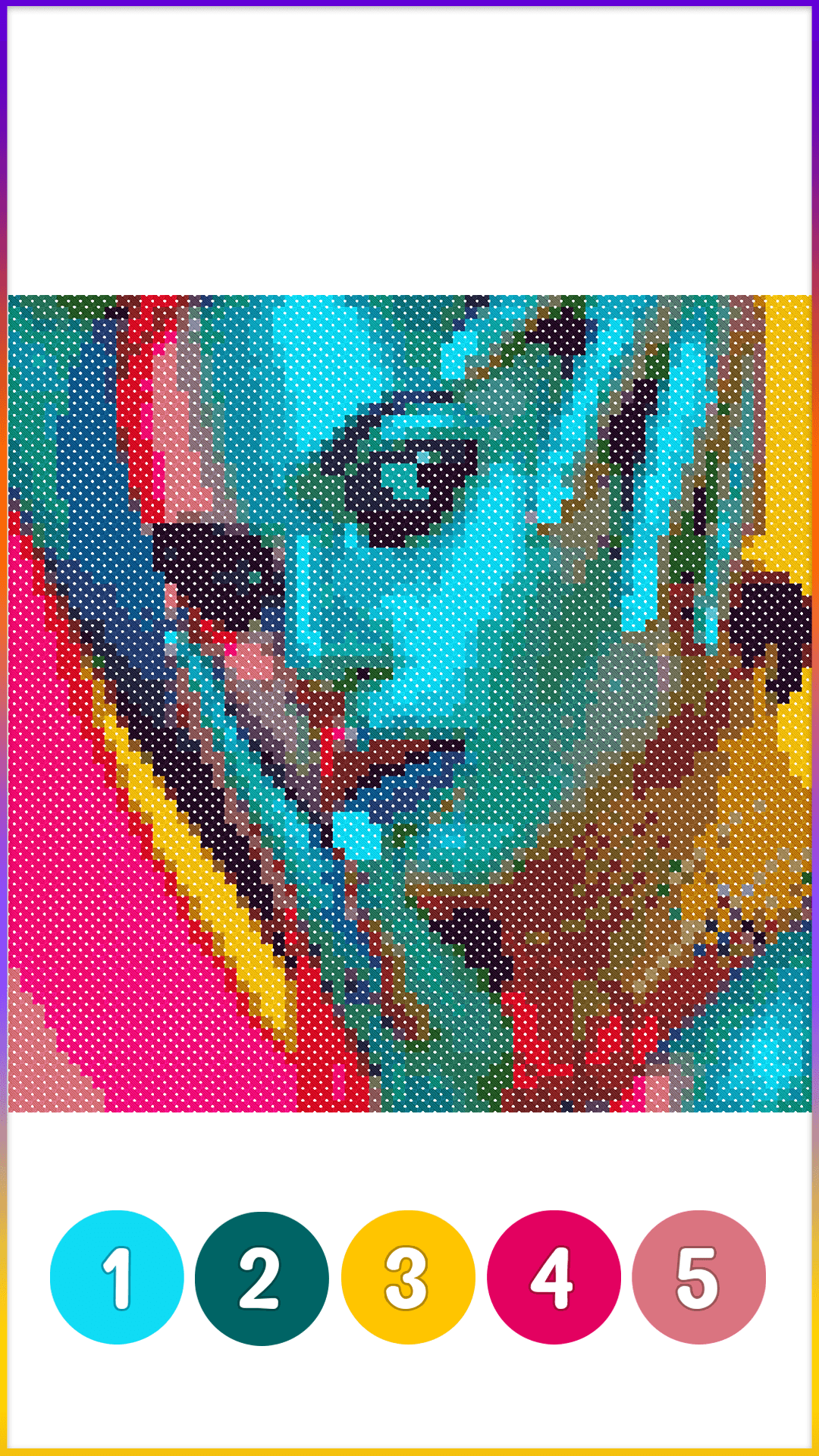 اسکرین شات 4 برنامه Cross Stitch Adult Coloring