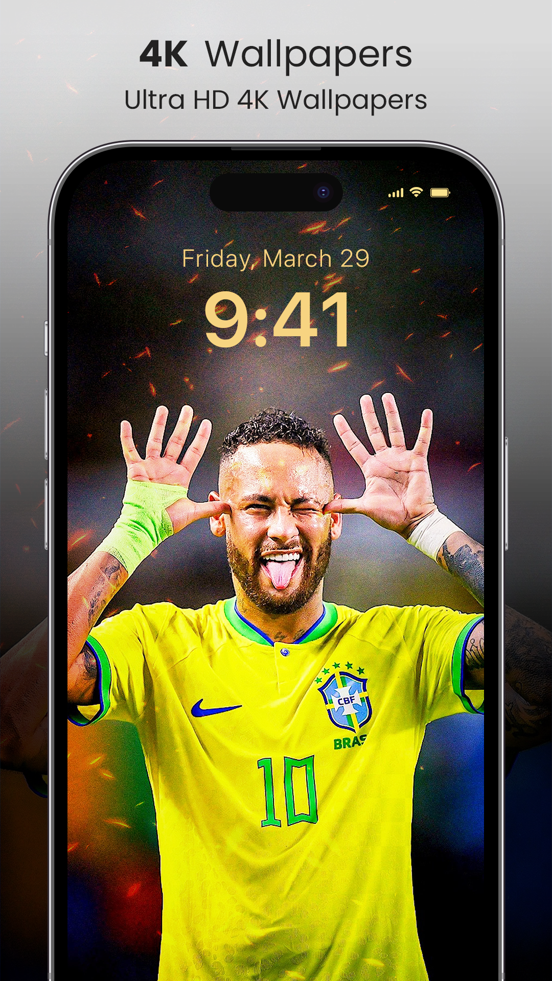 اسکرین شات 2 برنامه Neymar Jr Wallpaper 2026 HD 4K