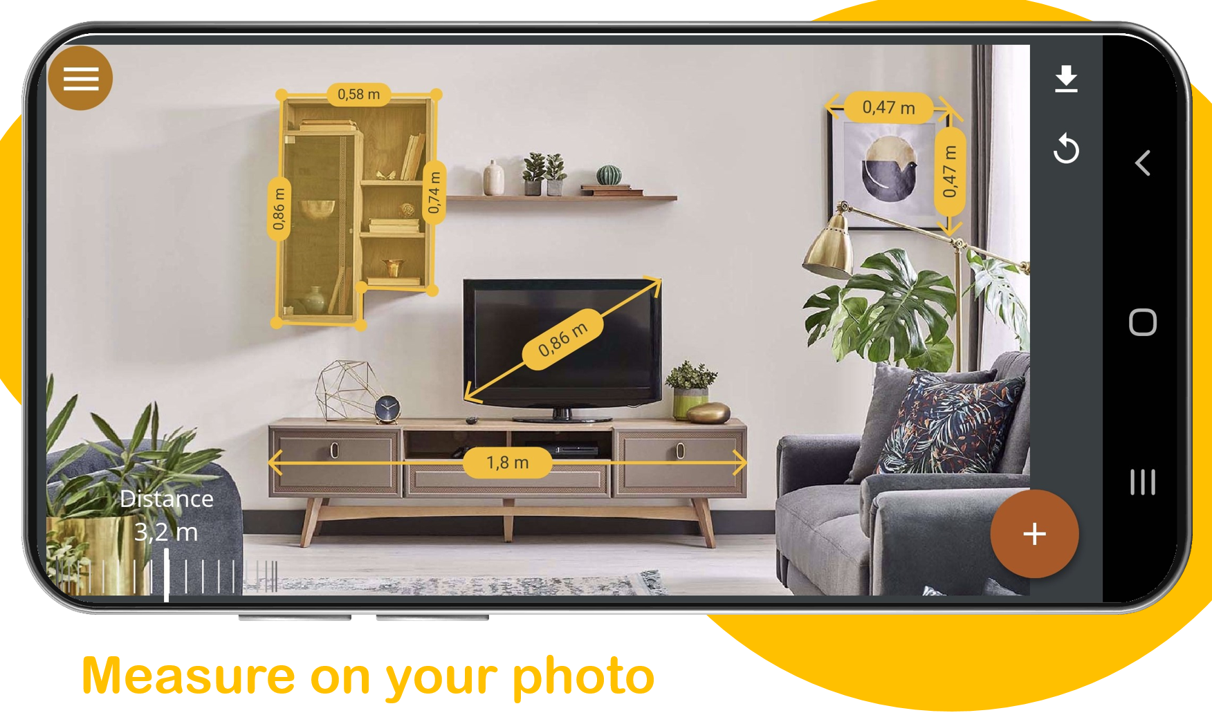 اسکرین شات 5 برنامه Distance Meter