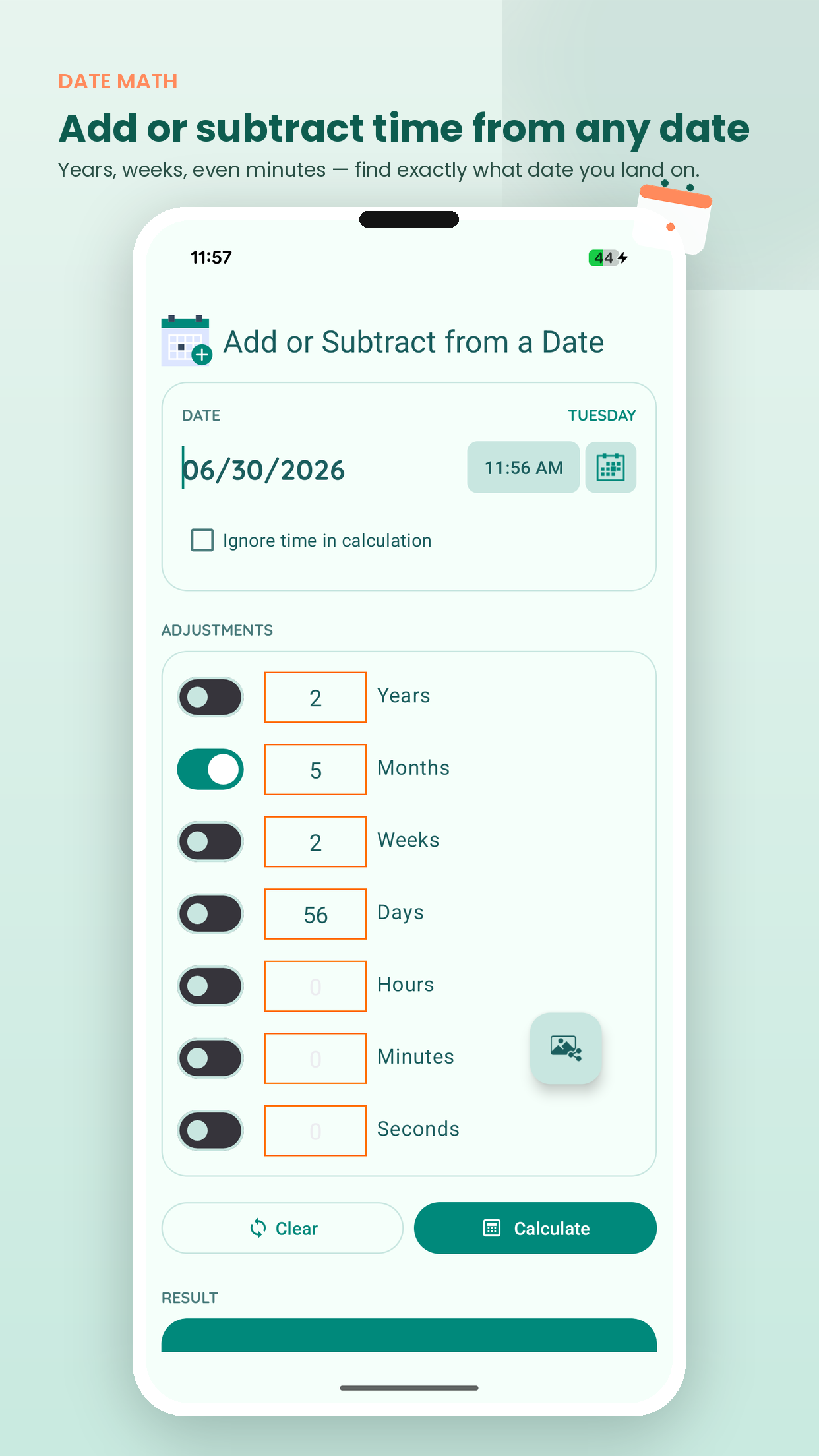 اسکرین شات 6 برنامه Age & Date Calculator, ng-labs