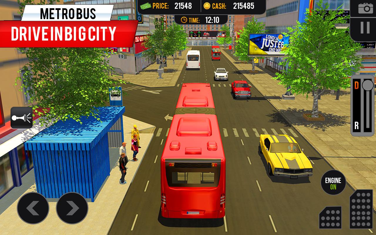 اسکرین شات 2 برنامه City Bus Driving Coach Games