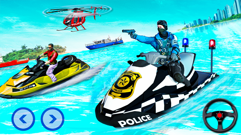 اسکرین شات 1 بازی Police Jet Ski Chase Crime Sim
