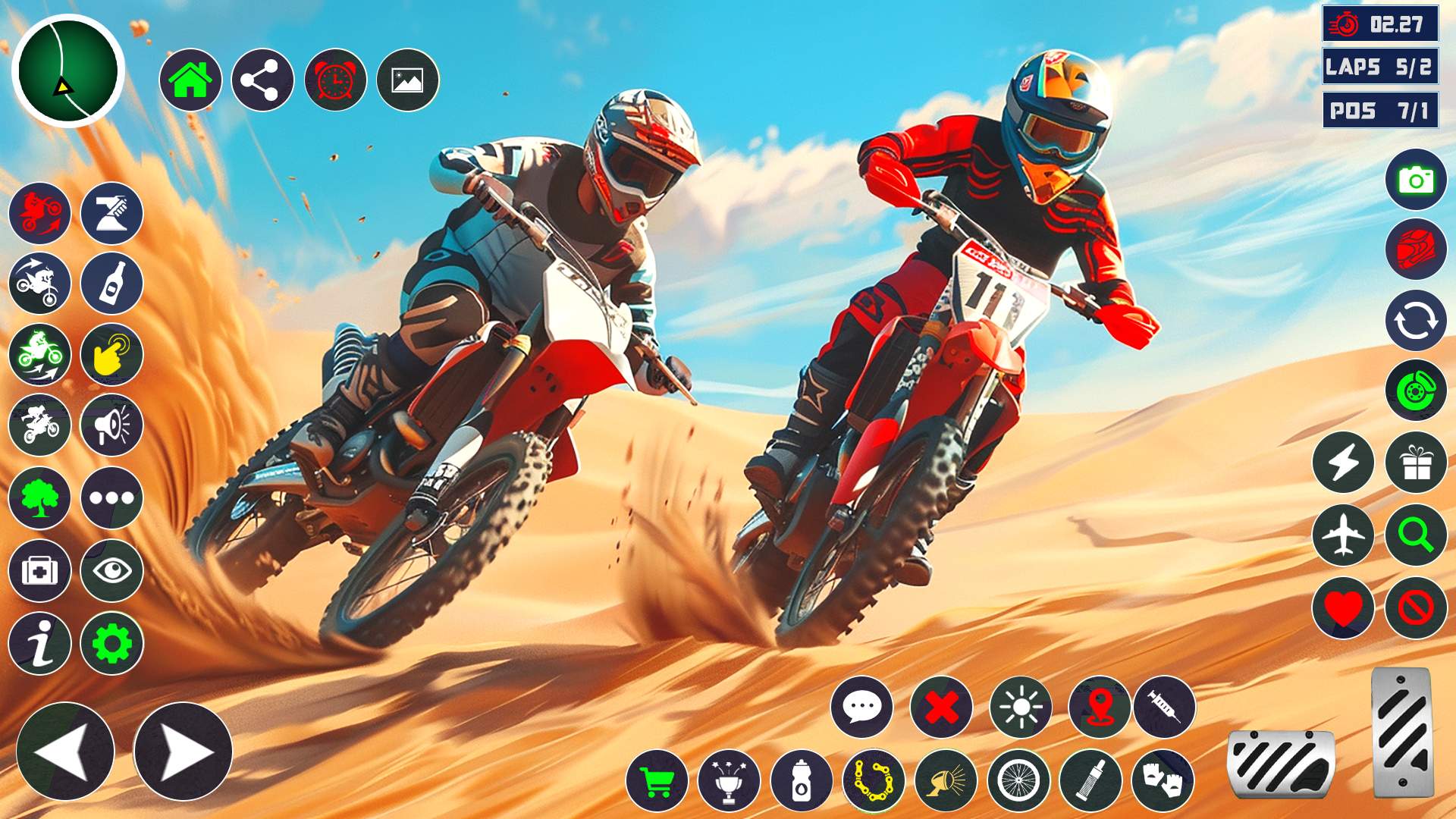 اسکرین شات 2 برنامه Motocross DirtBike Racing Game