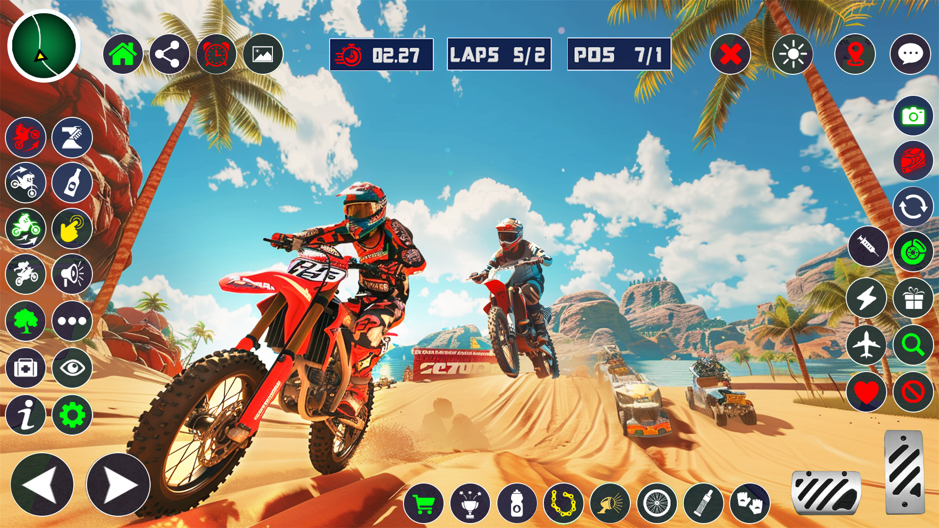 اسکرین شات 3 برنامه Motocross DirtBike Racing Game