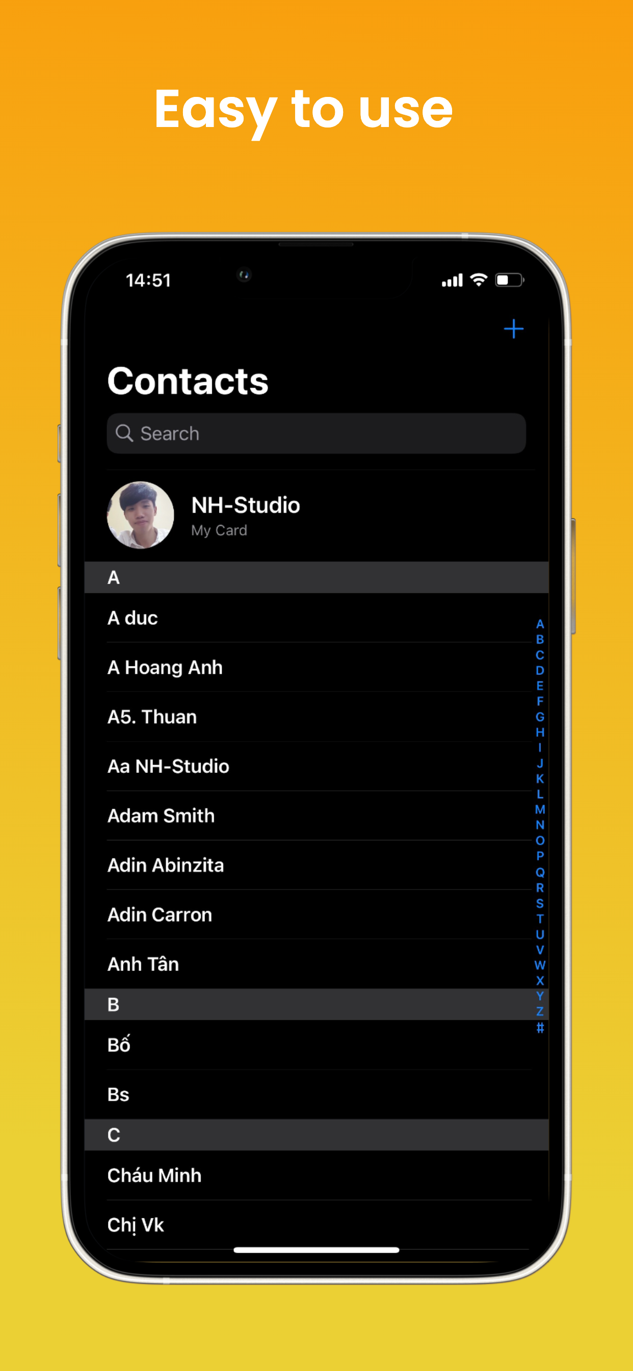 اسکرین شات 2 برنامه iContacts – OS 17 Contacts