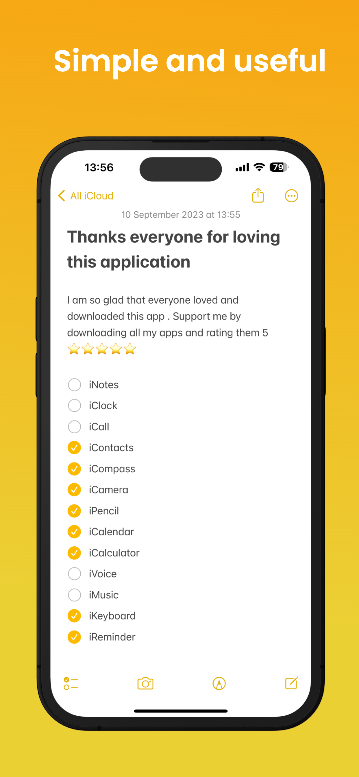 اسکرین شات 1 برنامه Note OS 26 - Phone 17 Notes