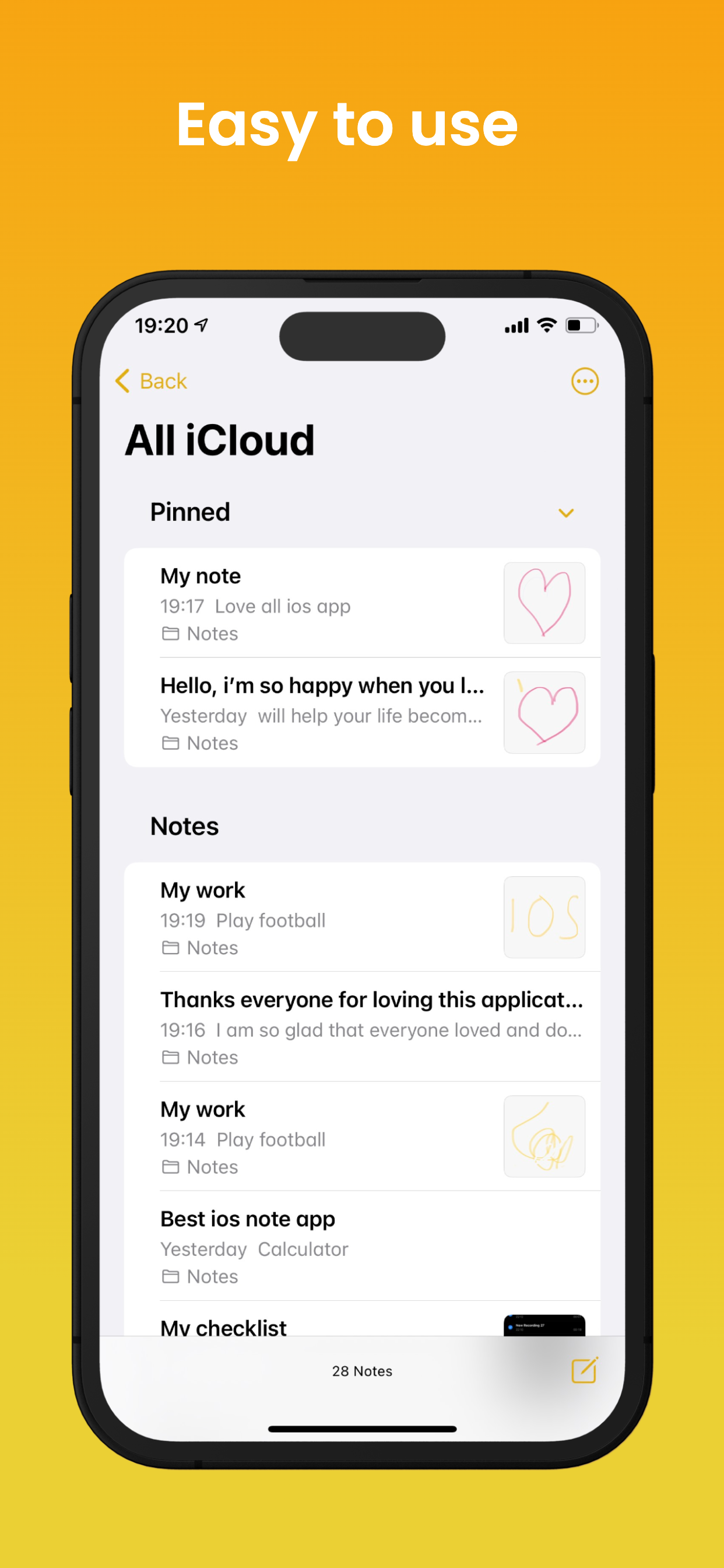 اسکرین شات 3 برنامه Note OS 18 - Phone 16 Notes