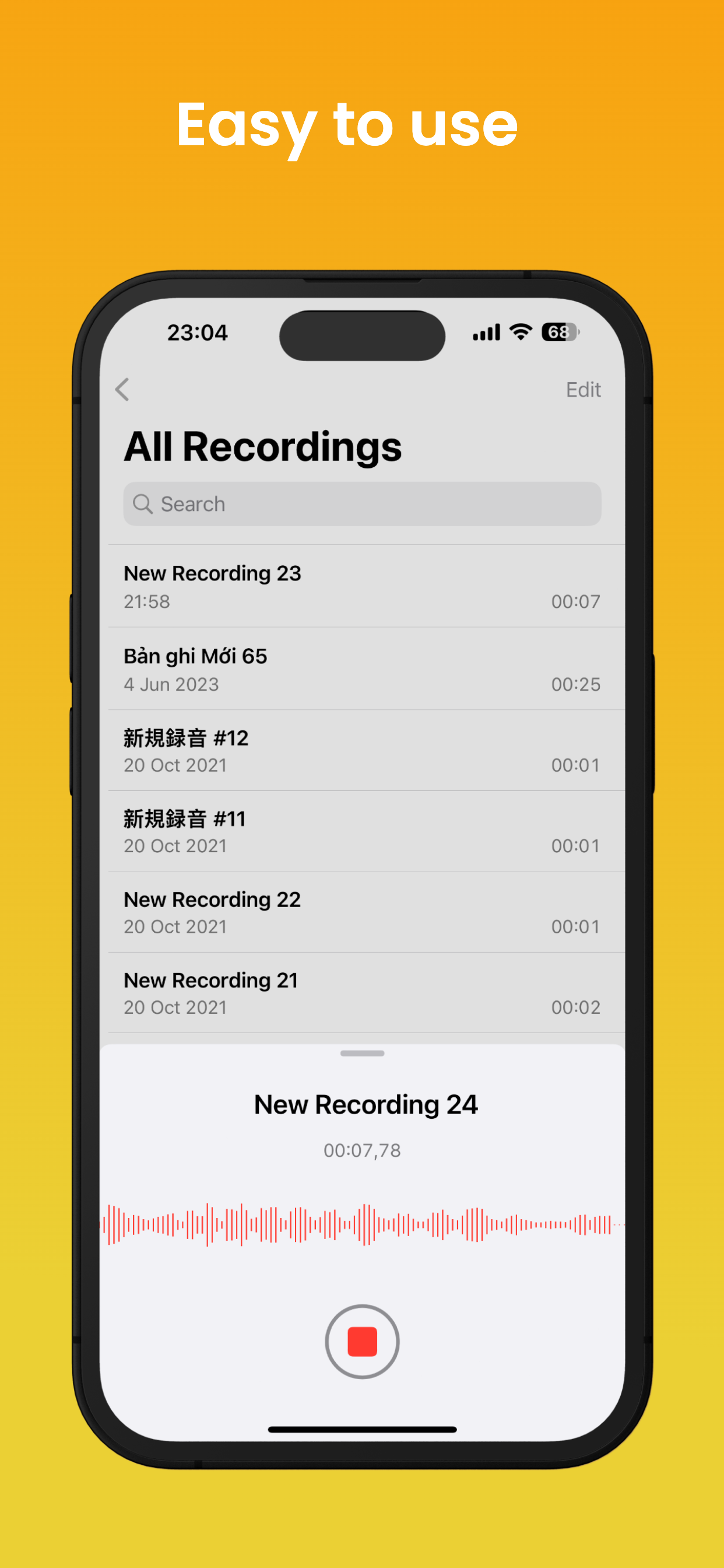 اسکرین شات 5 برنامه iVoice - OS 26 Voice Memos
