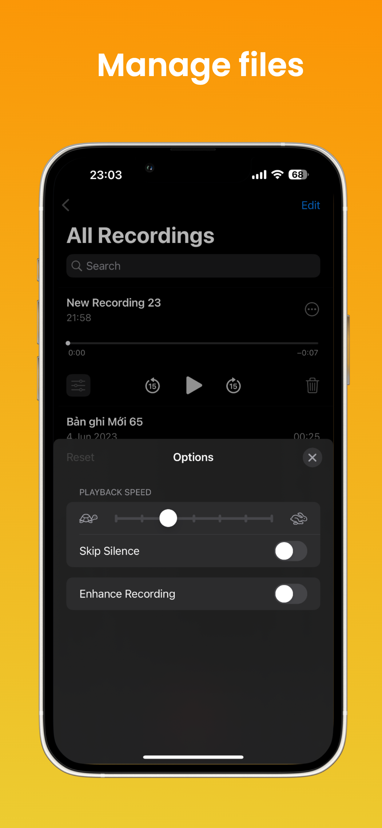 اسکرین شات 3 برنامه iVoice - OS 26 Voice Memos