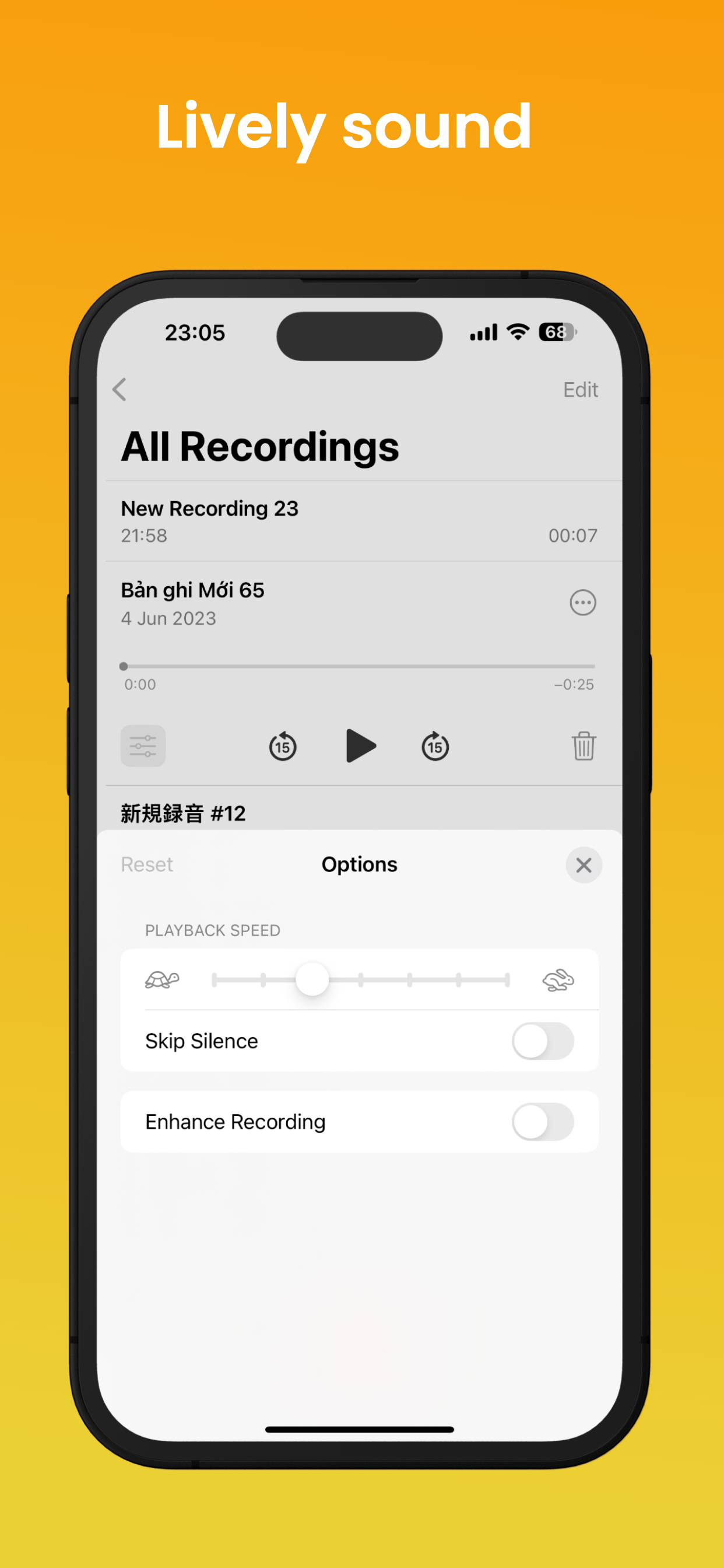 اسکرین شات 7 برنامه iVoice - OS 26 Voice Memos