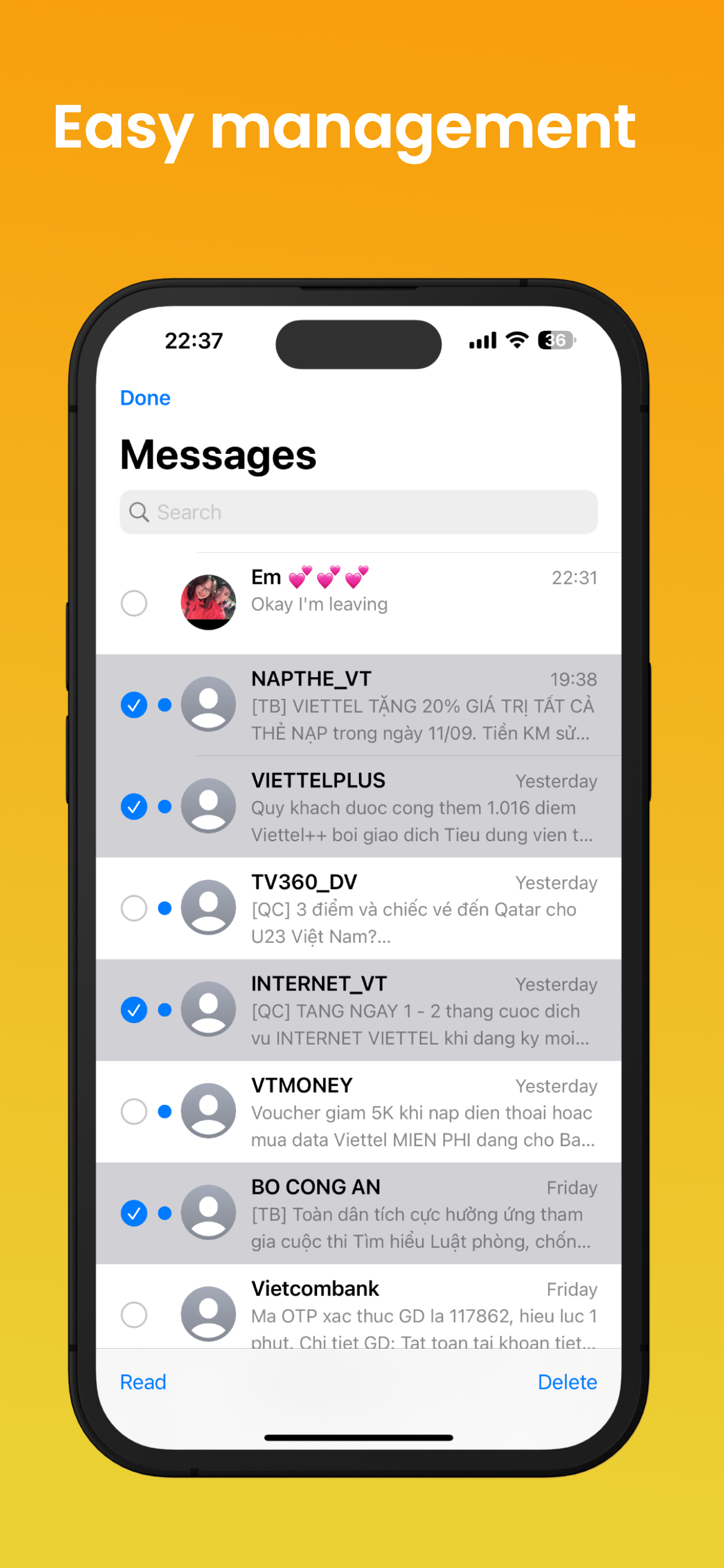 اسکرین شات 3 برنامه Messages Phone 17