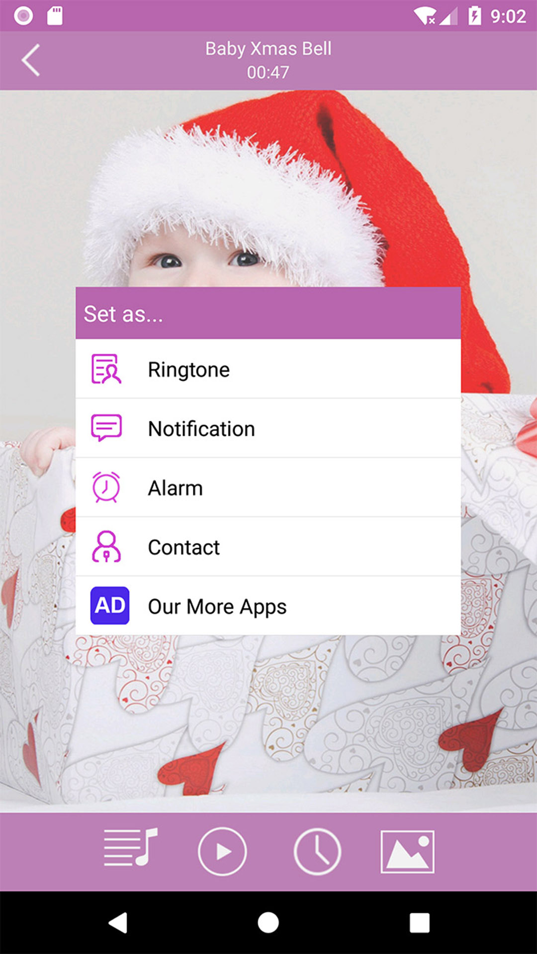 اسکرین شات 3 برنامه Baby Sounds Ringtones