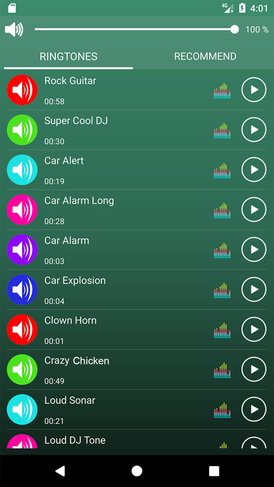 اسکرین شات 2 برنامه Loud Ringtones