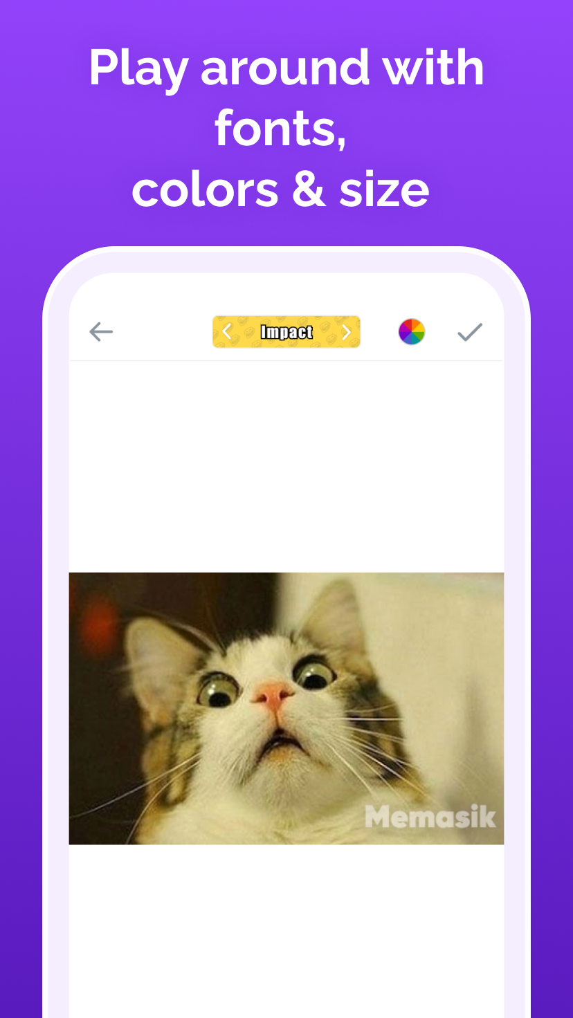 اسکرین شات 3 برنامه Memasik - Meme Maker