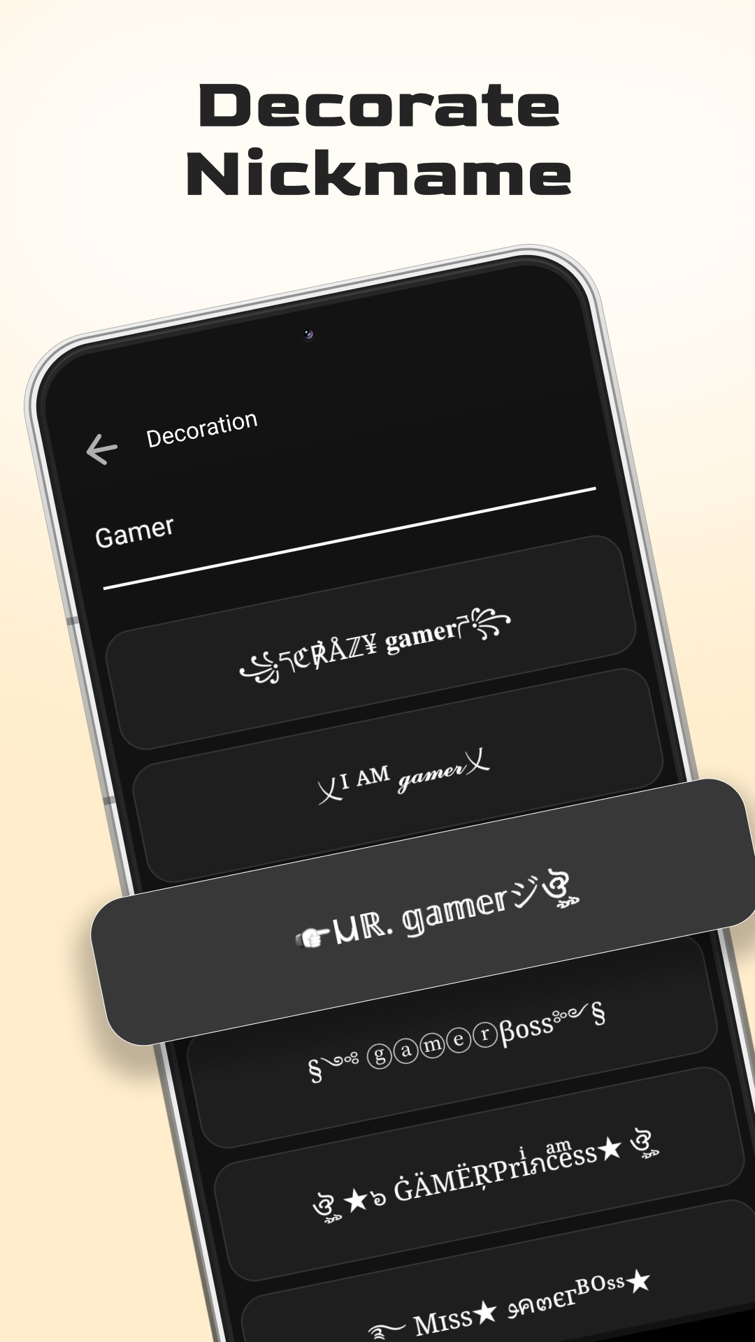 اسکرین شات 5 برنامه Nickname Generator Gamer Name