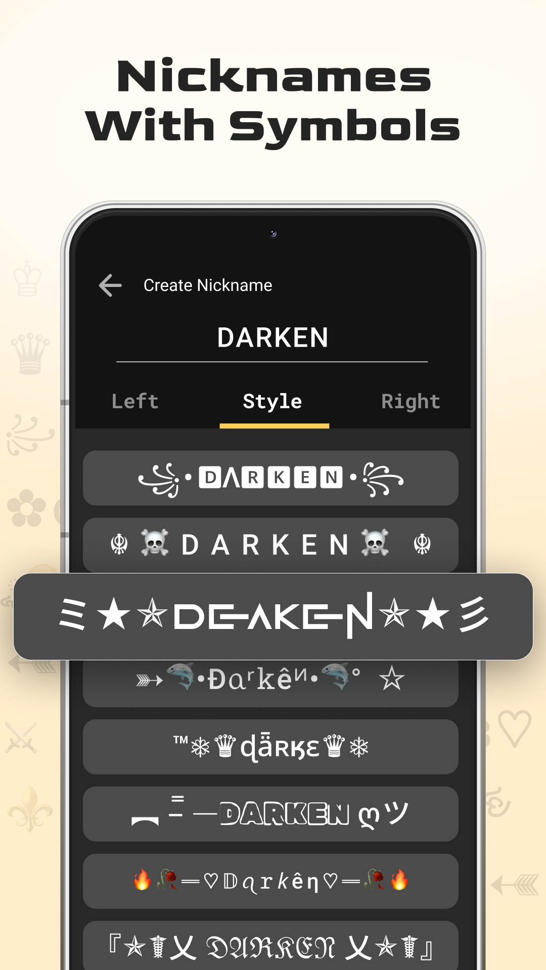 اسکرین شات 2 برنامه Nickname Generator Gamer Name