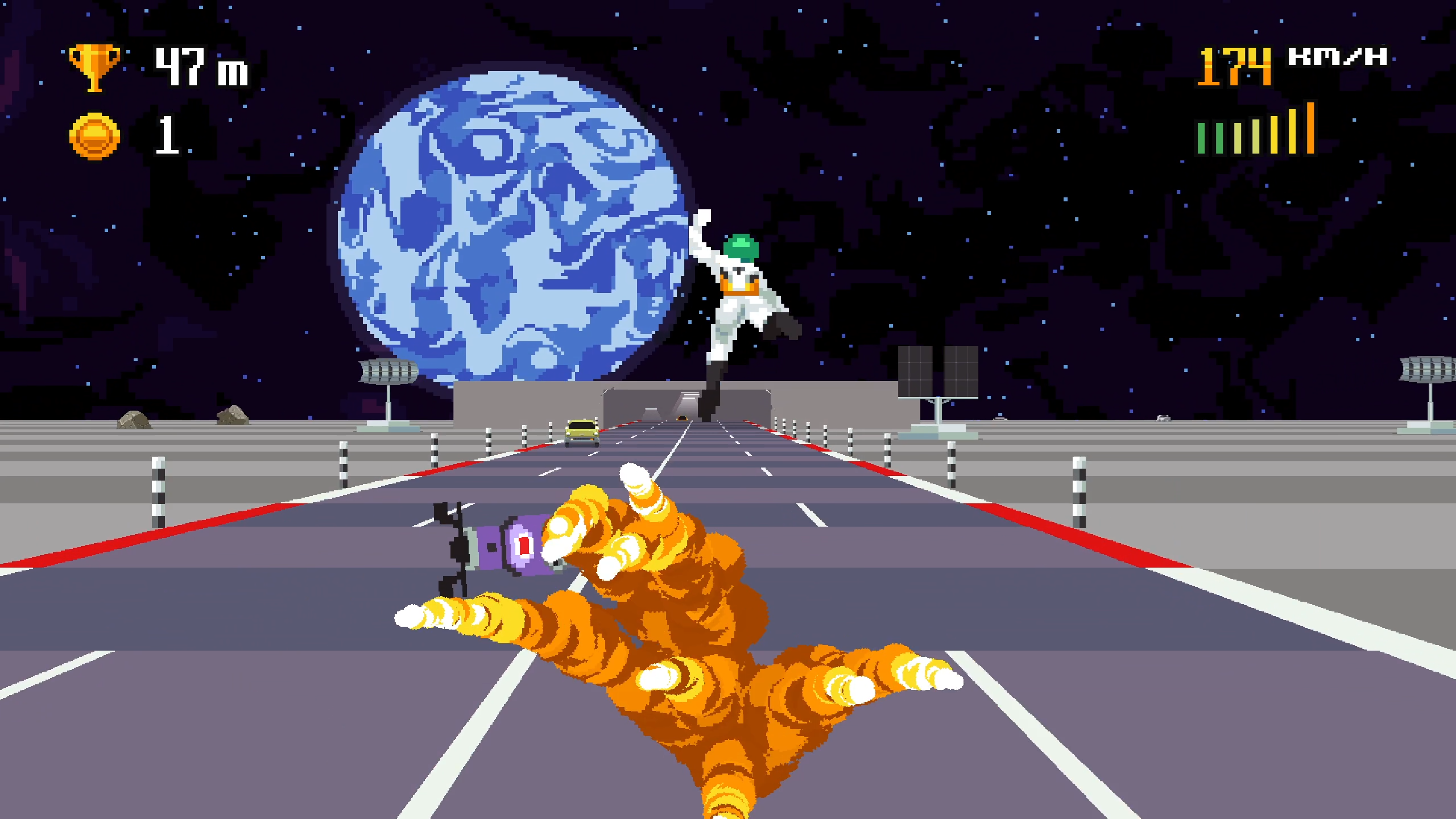 اسکرین شات 3 بازی Retro Highway - Bike Racer