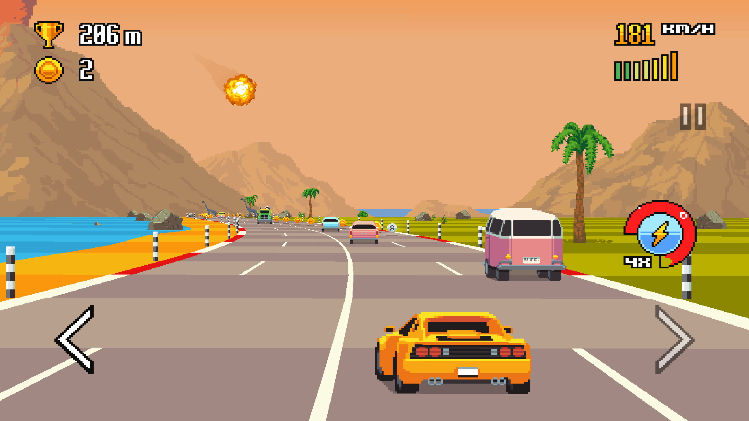 اسکرین شات 6 بازی Retro Highway - Bike Racer