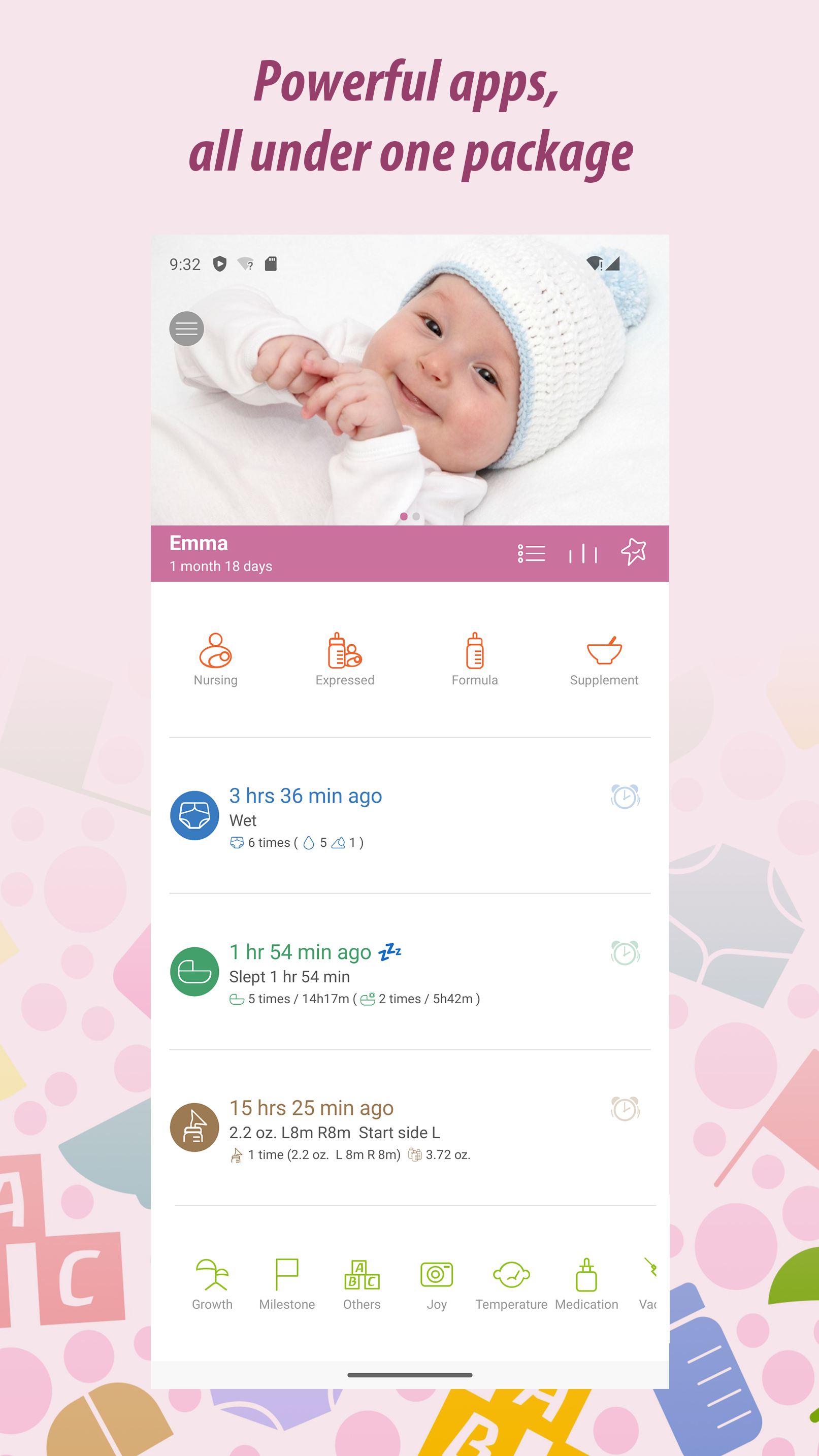 اسکرین شات 3 برنامه Baby Tracker - Newborn Log