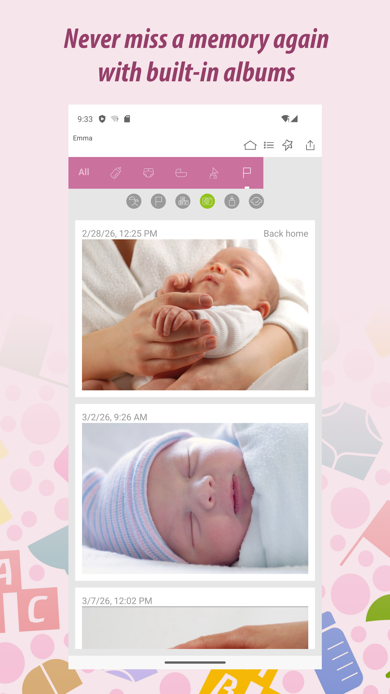 اسکرین شات 5 برنامه Baby Tracker - Newborn Log