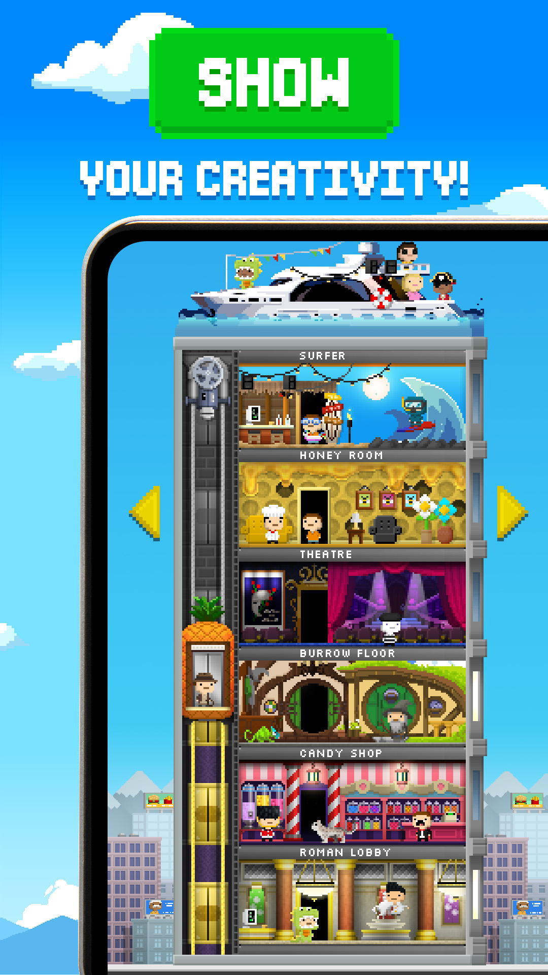 اسکرین شات 3 بازی Tiny Tower: Tap Idle Evolution