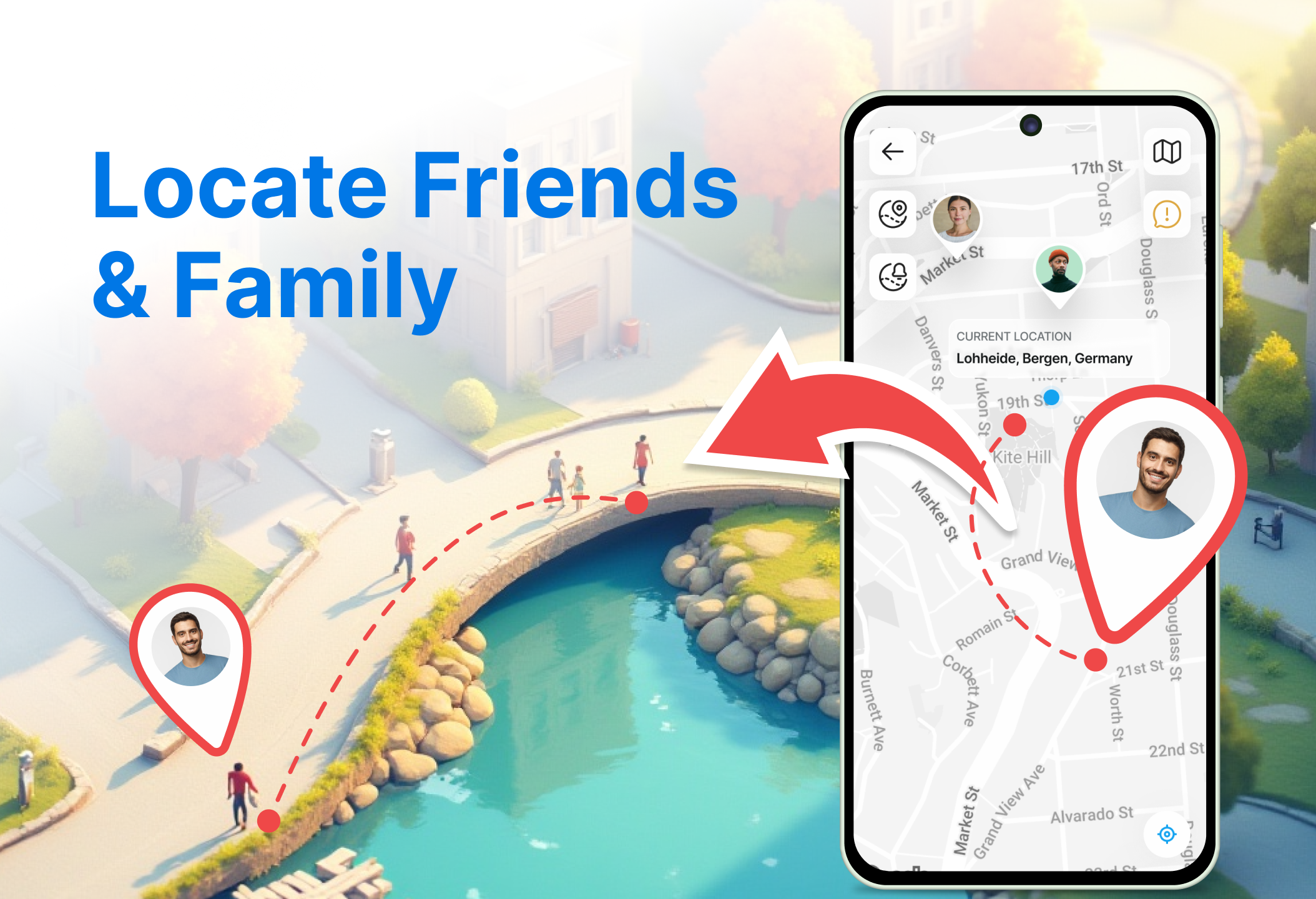 اسکرین شات 1 برنامه GPS Location Sharing & Locator
