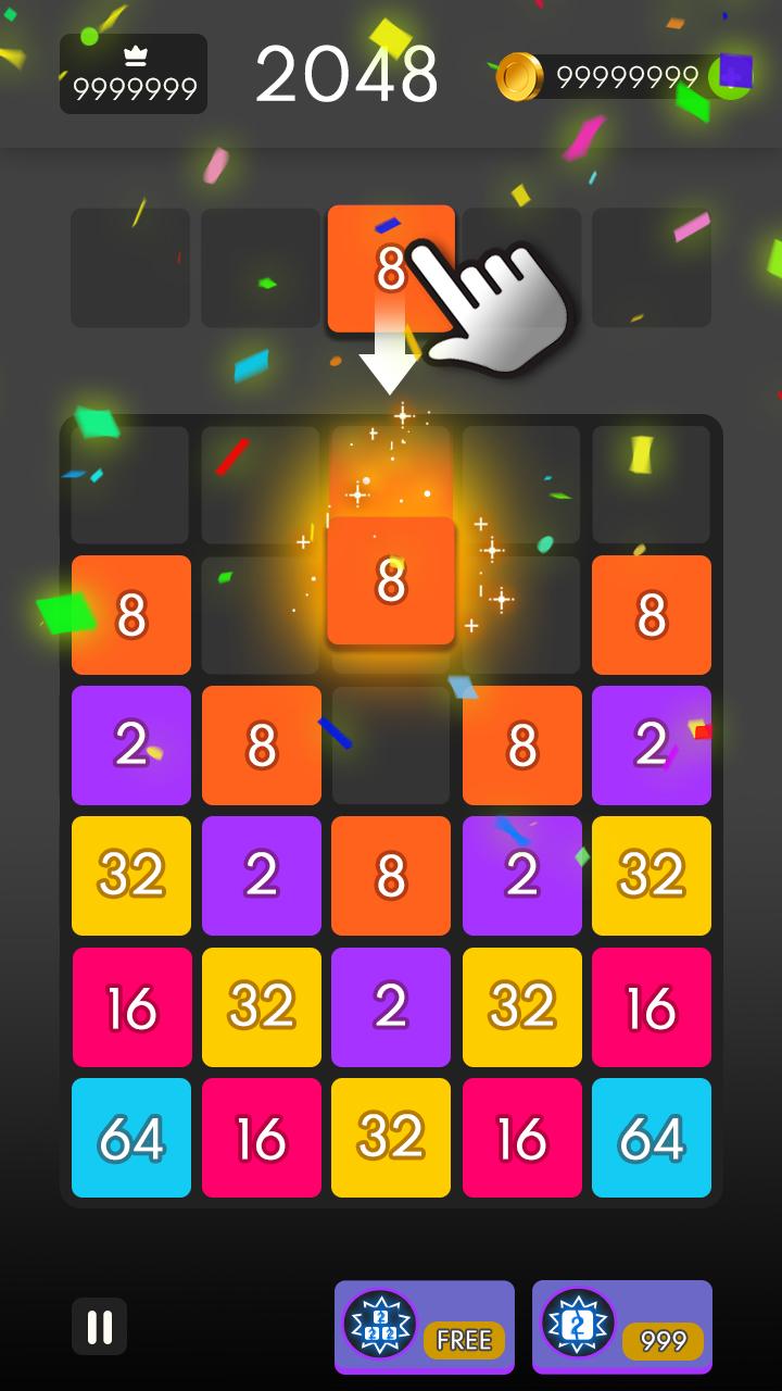 اسکرین شات 1 بازی Drop & Merge - Number Puzzle