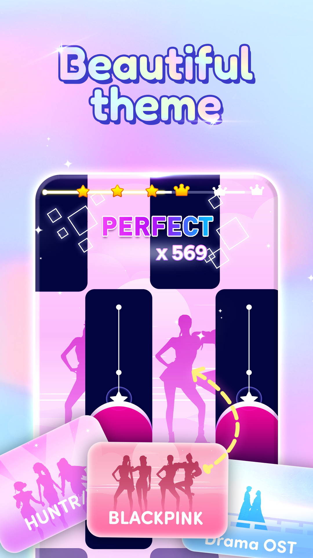 اسکرین شات 6 بازی Kpop Piano Beats - Music Game