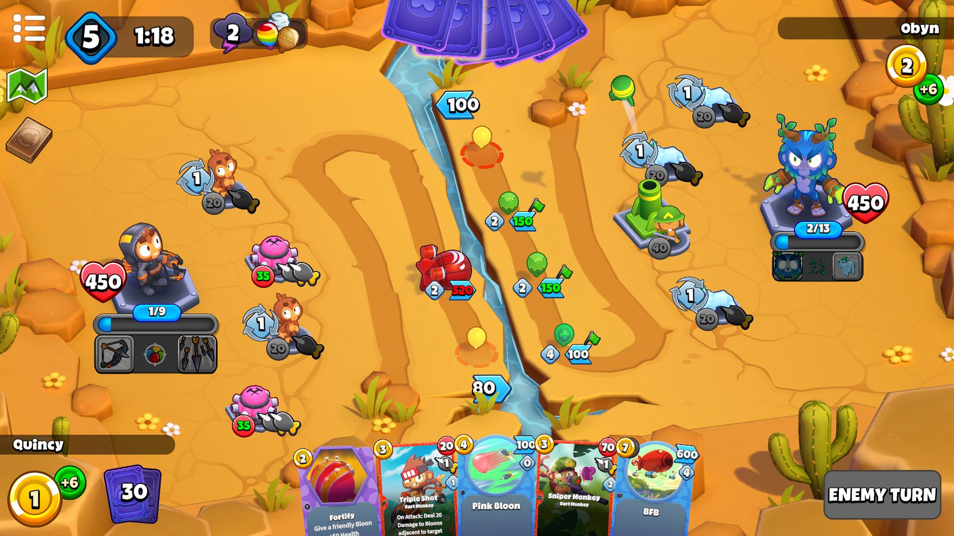 اسکرین شات 5 بازی Bloons Card Storm