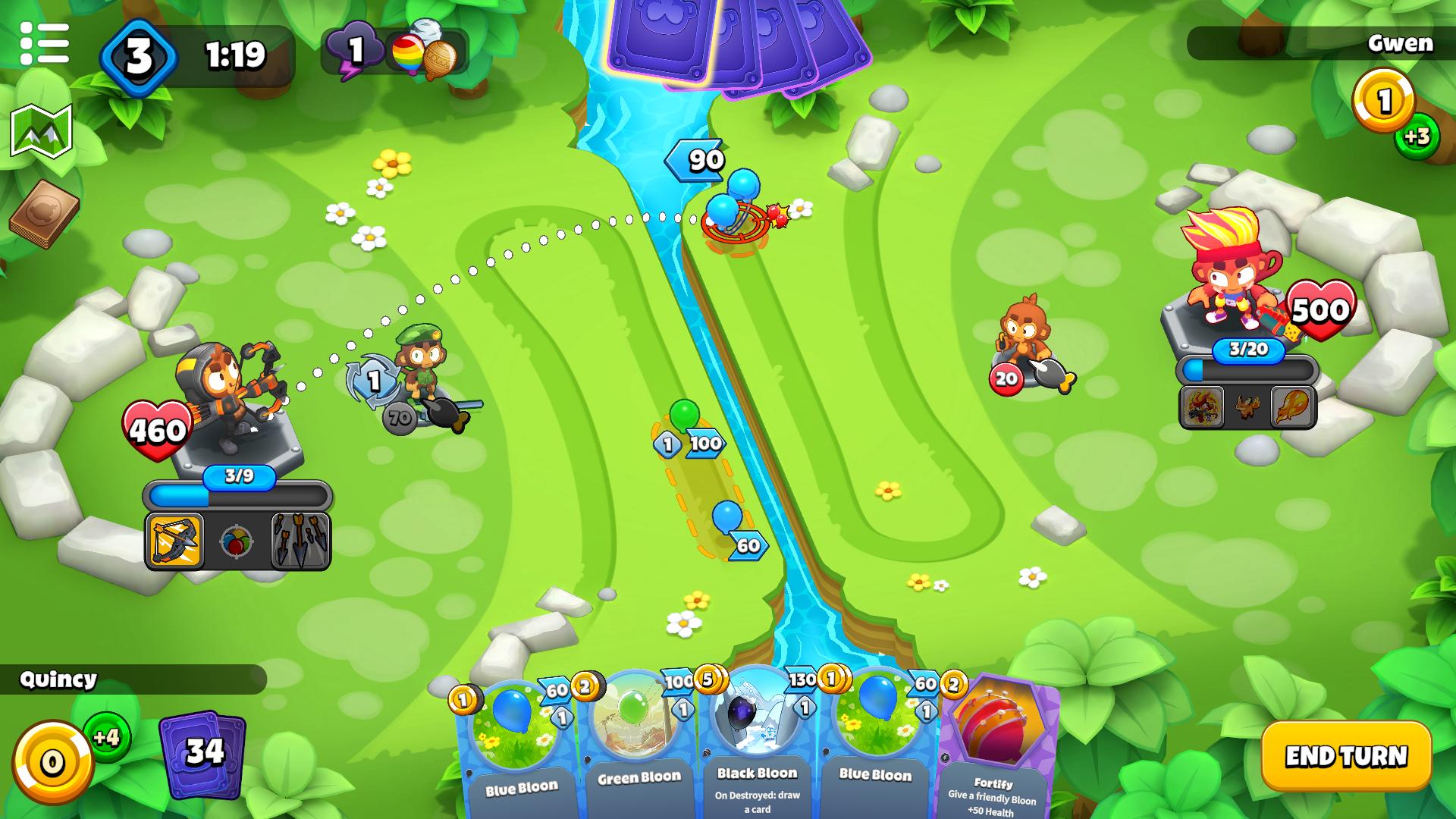 اسکرین شات 1 بازی Bloons Card Storm