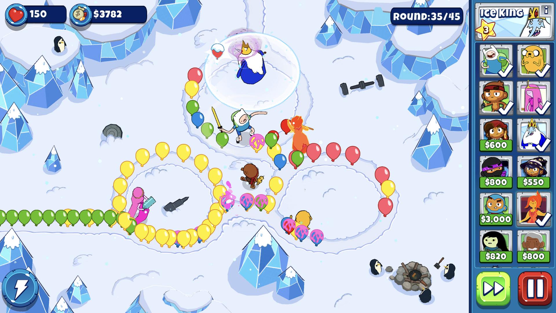 اسکرین شات 1 بازی Bloons Adventure Time TD