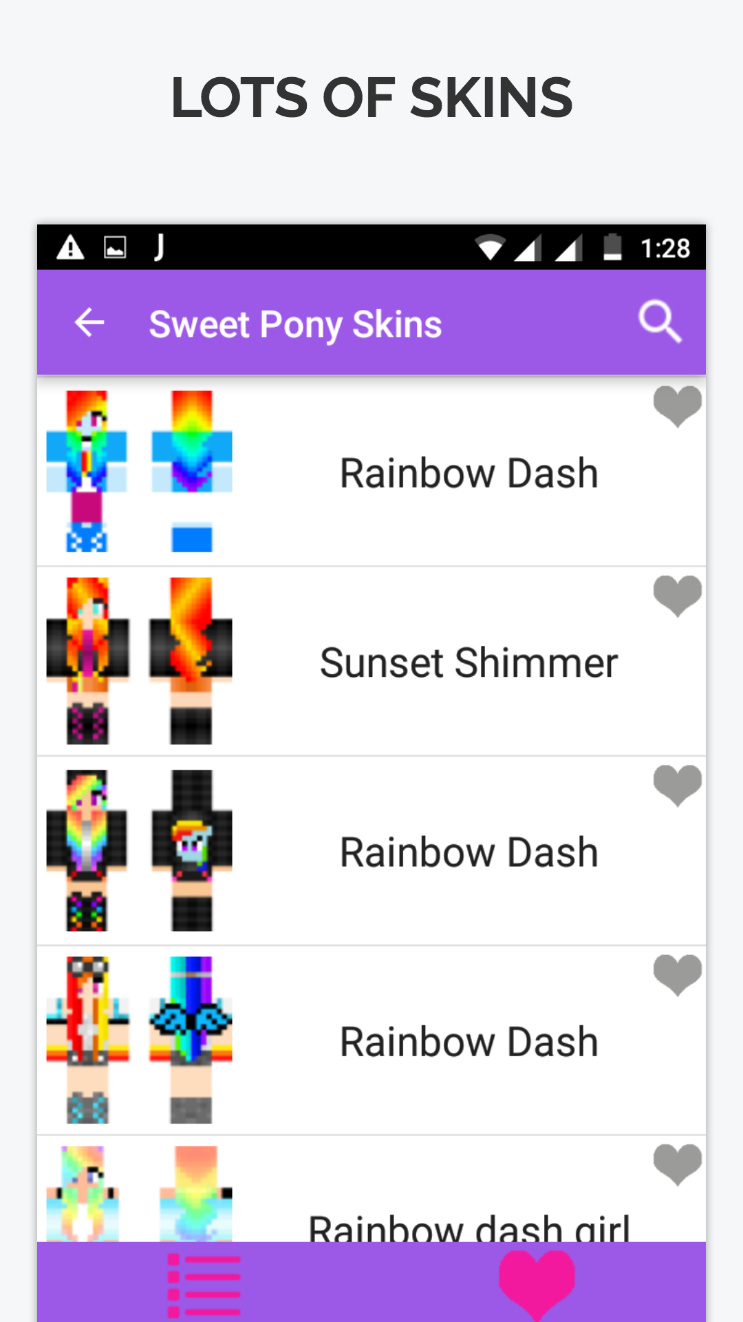 اسکرین شات 4 برنامه Sweet Pony Skin for Minecraft