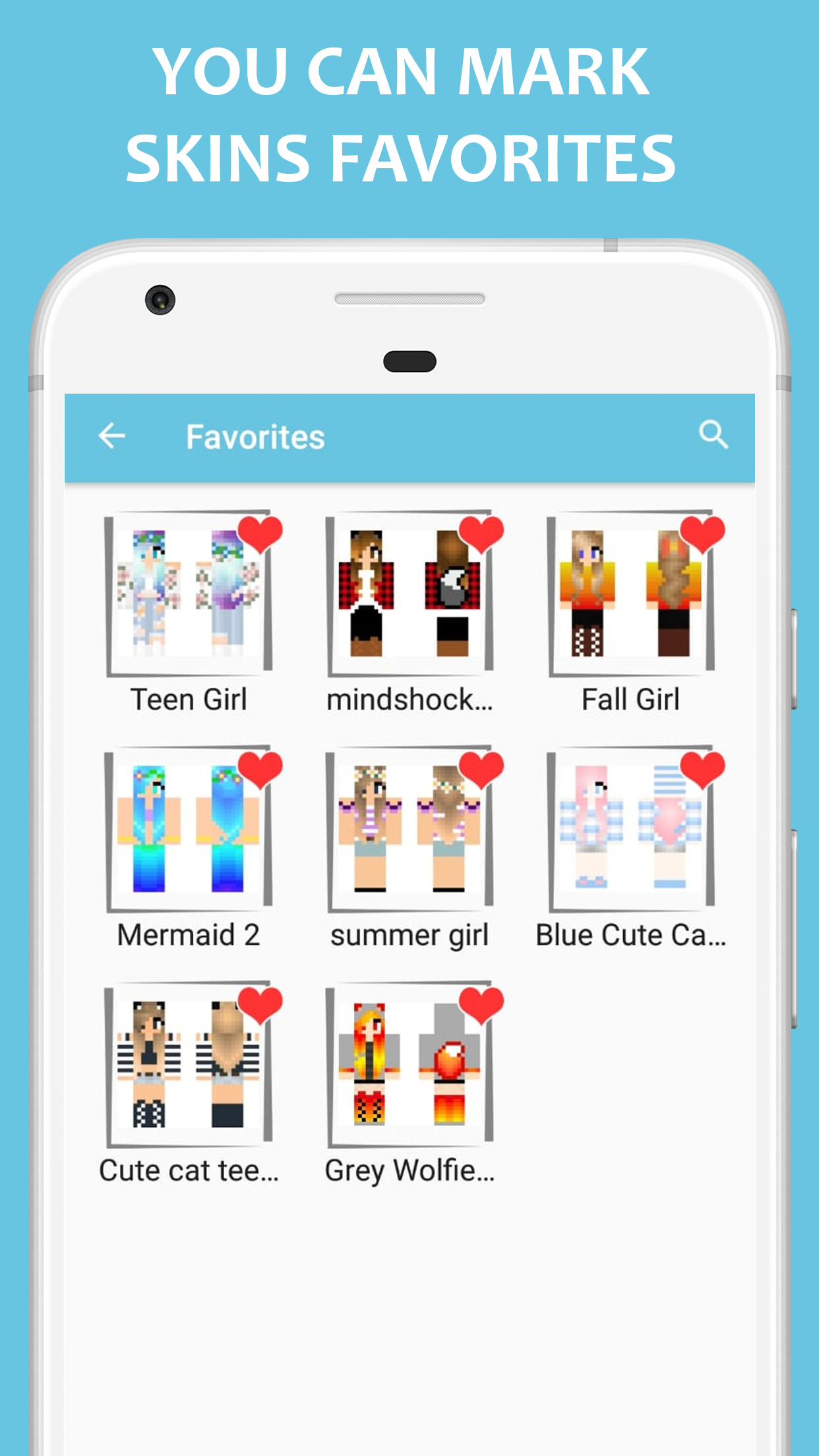 اسکرین شات 4 برنامه Girl Skins for Minecraft