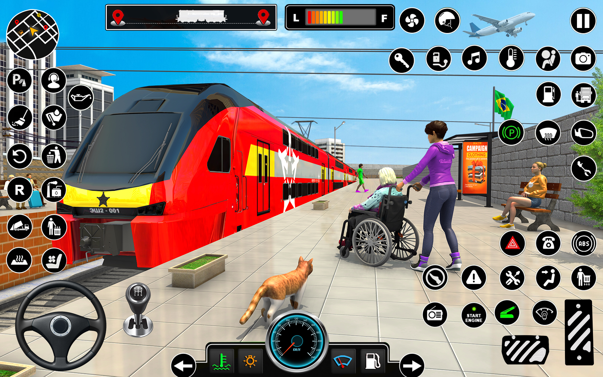 اسکرین شات 2 برنامه City Train Games 3d Train Game