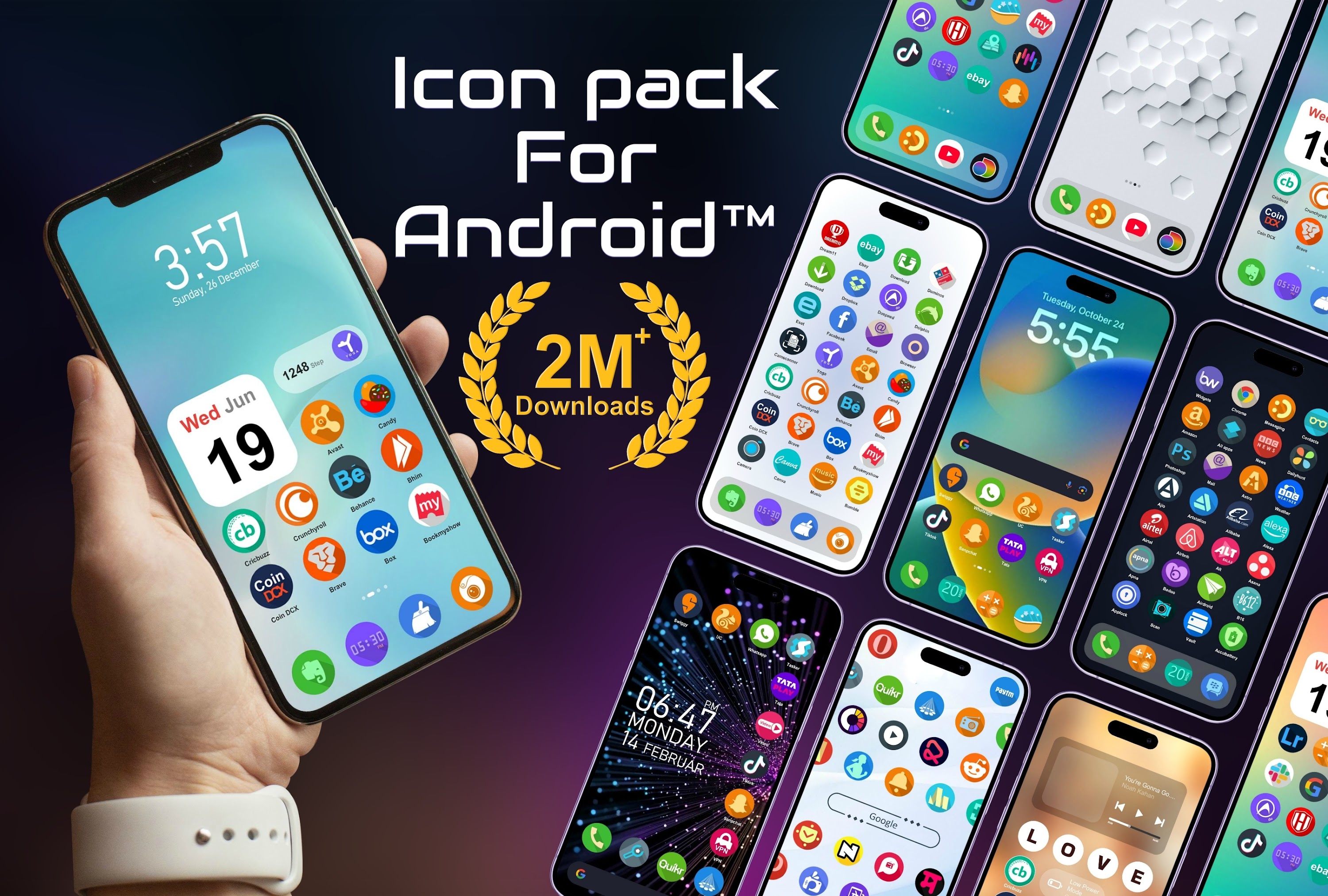 اسکرین شات 1 برنامه Icon pack for Android ™