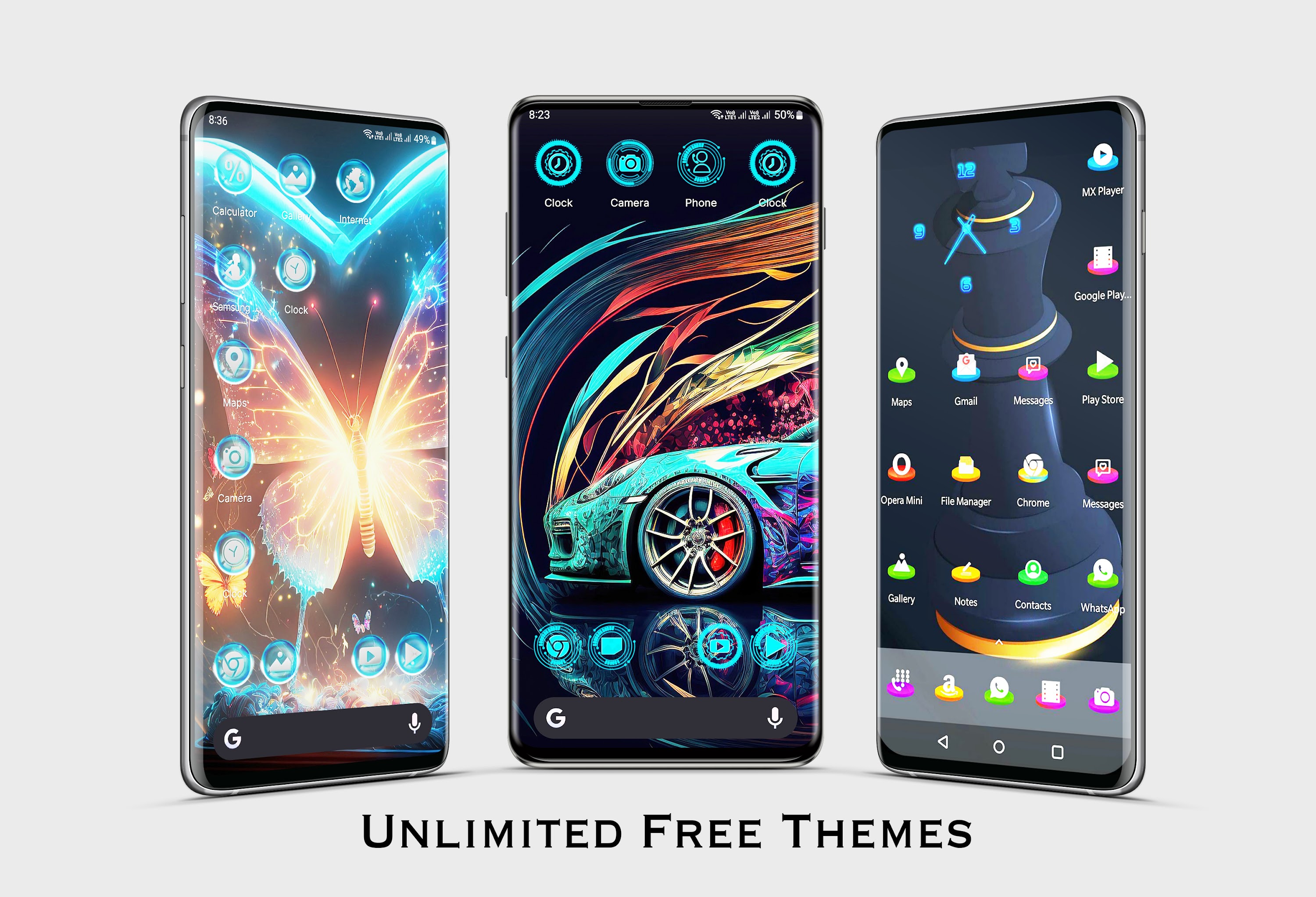 اسکرین شات 6 برنامه Neox Launcher: Themes & UI