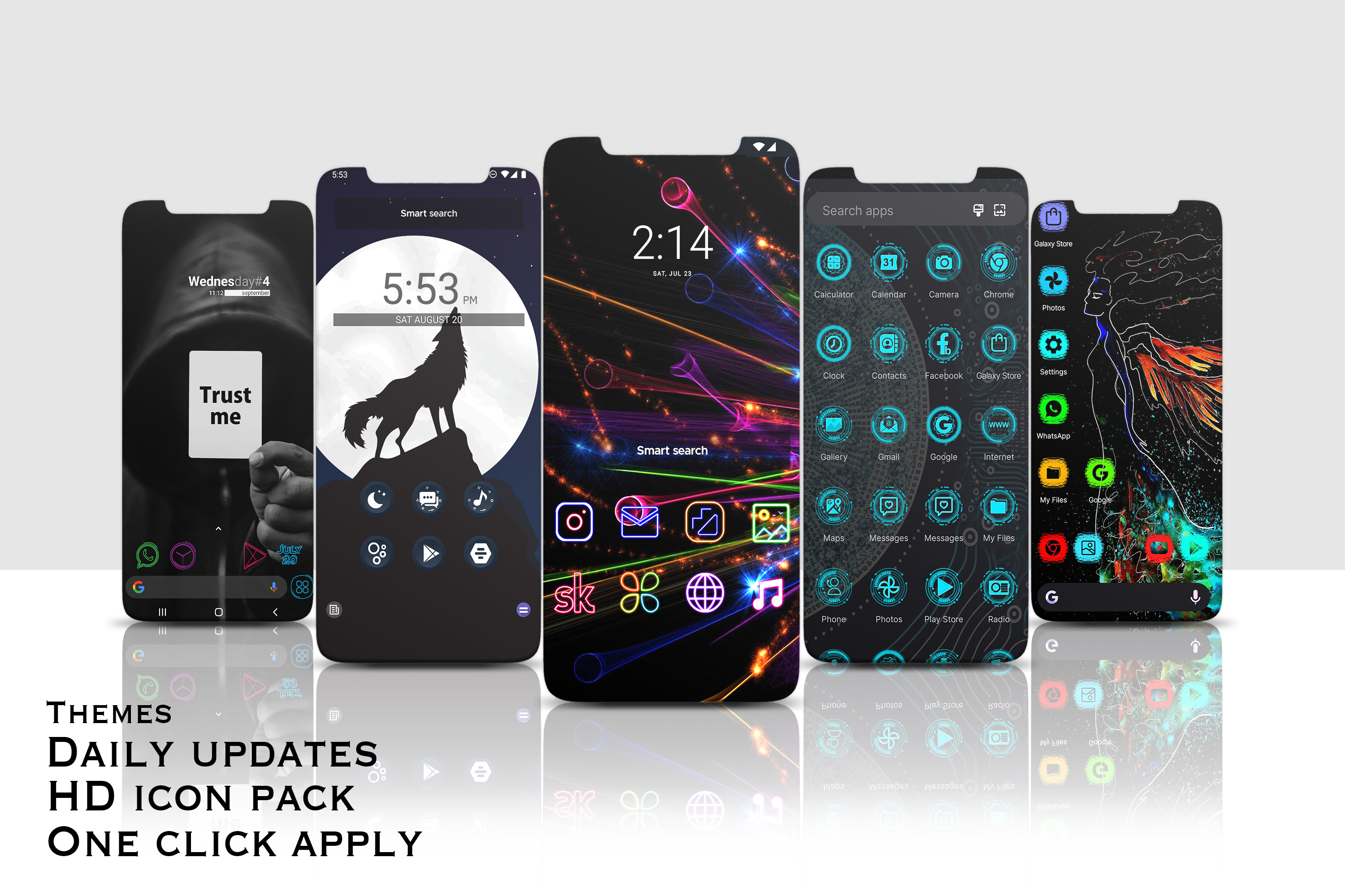 اسکرین شات 4 برنامه Neox Launcher: Themes & UI