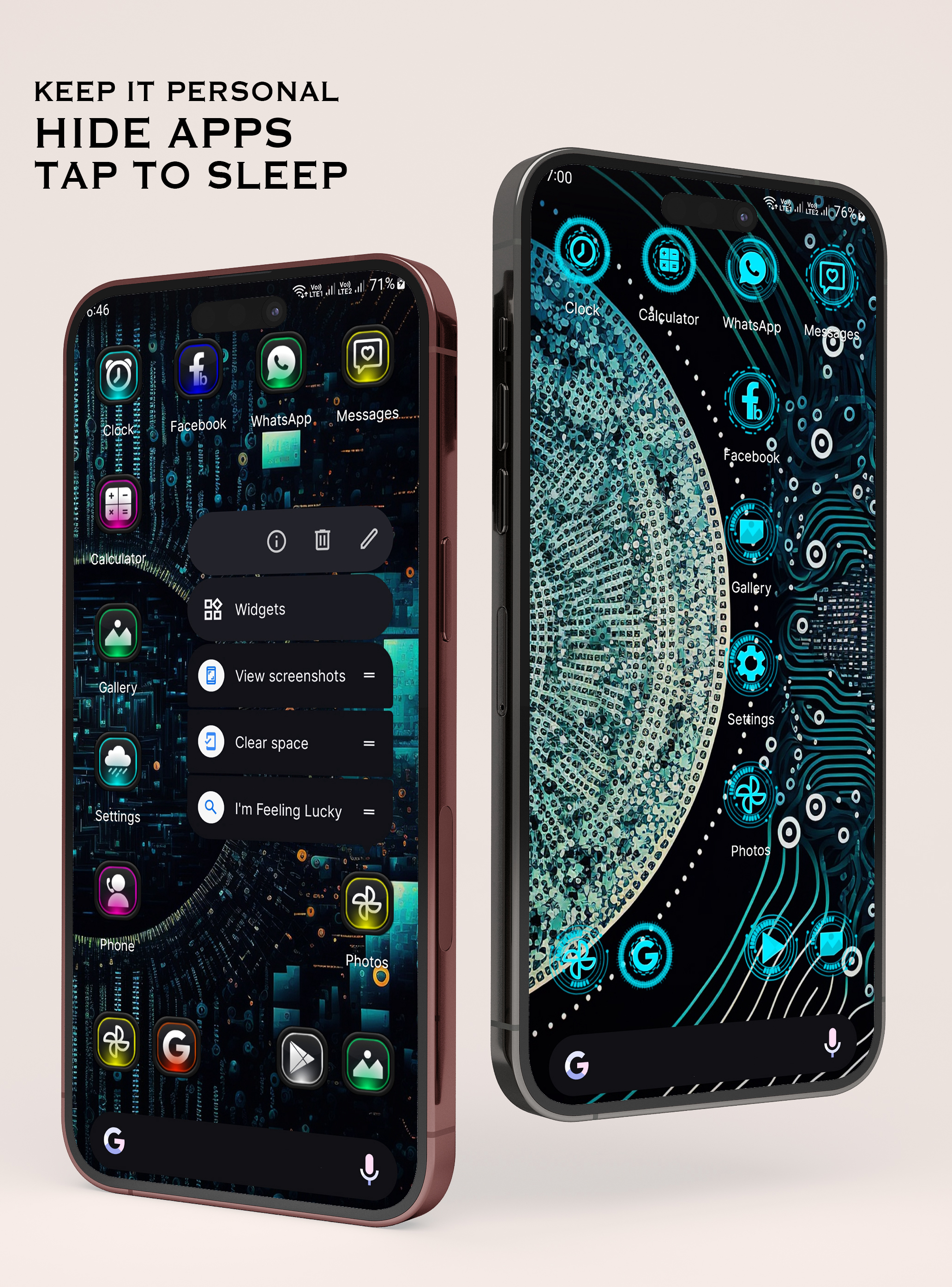اسکرین شات 8 برنامه Neox Launcher: Themes & UI